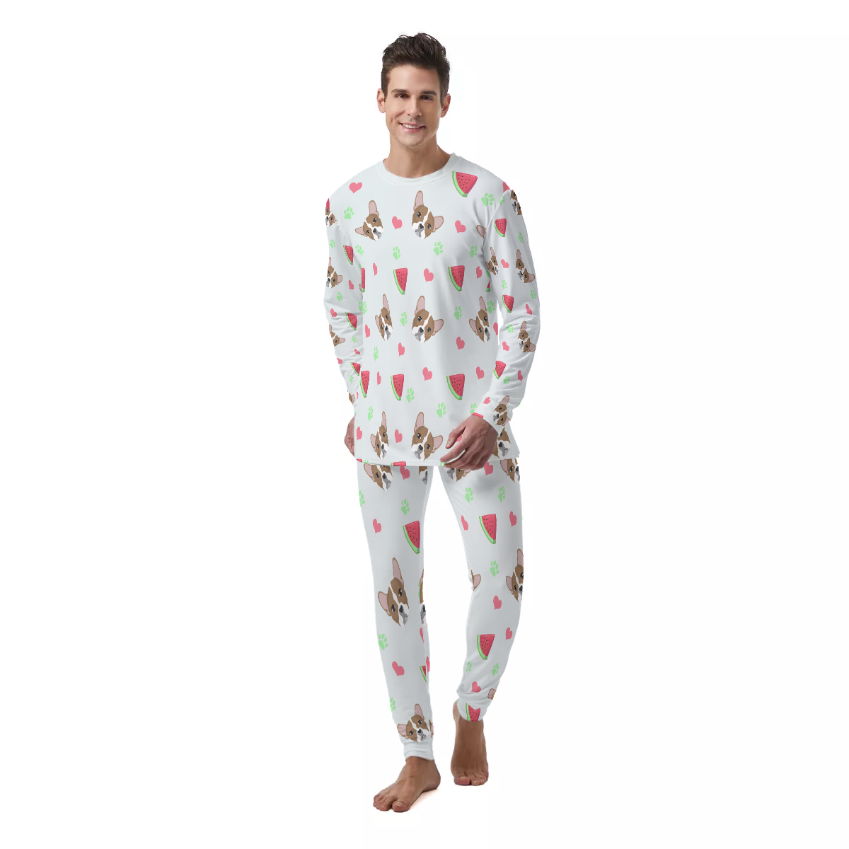 OZZY French Bulldog Cotton Pajamas for Frenchie Enthusiasts-fadou