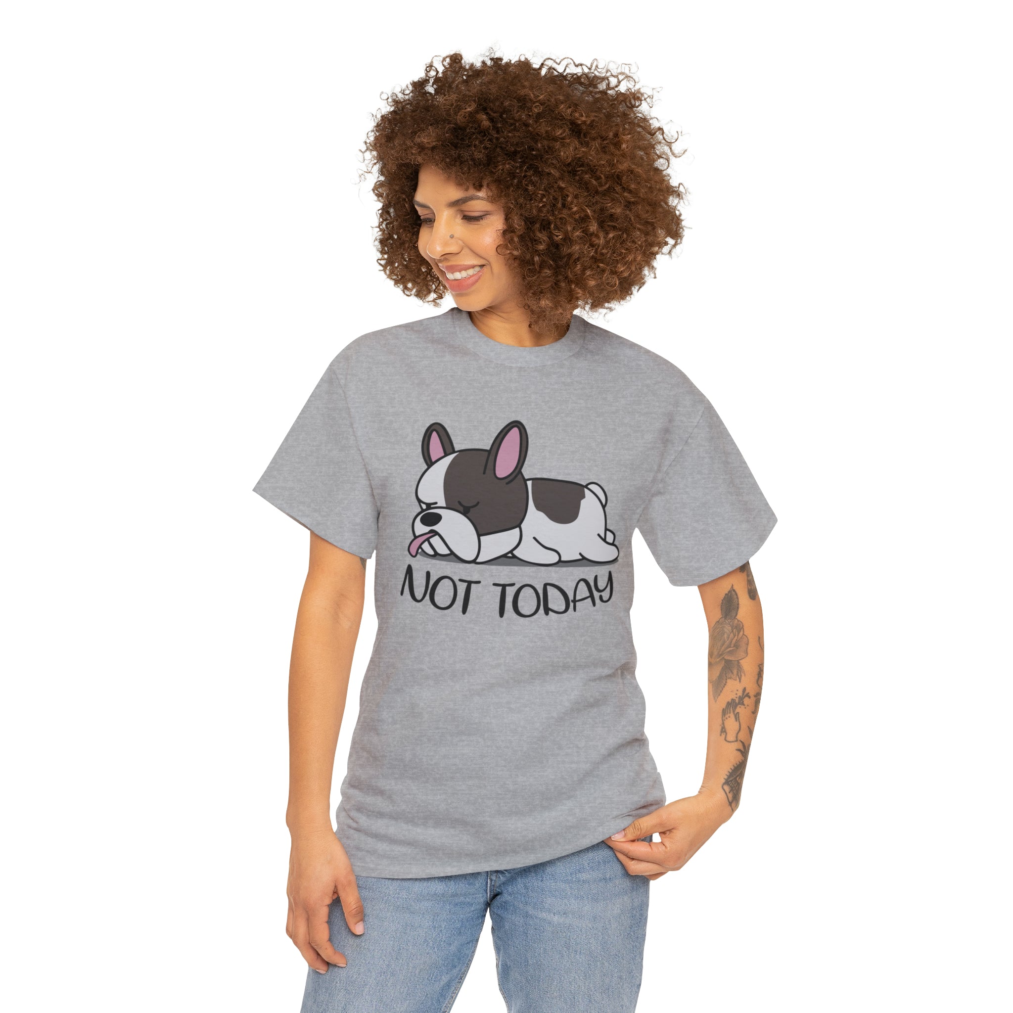 French Bulldog Cotton Cotton T-Shirt for Dog Moms & Dads-fadou
