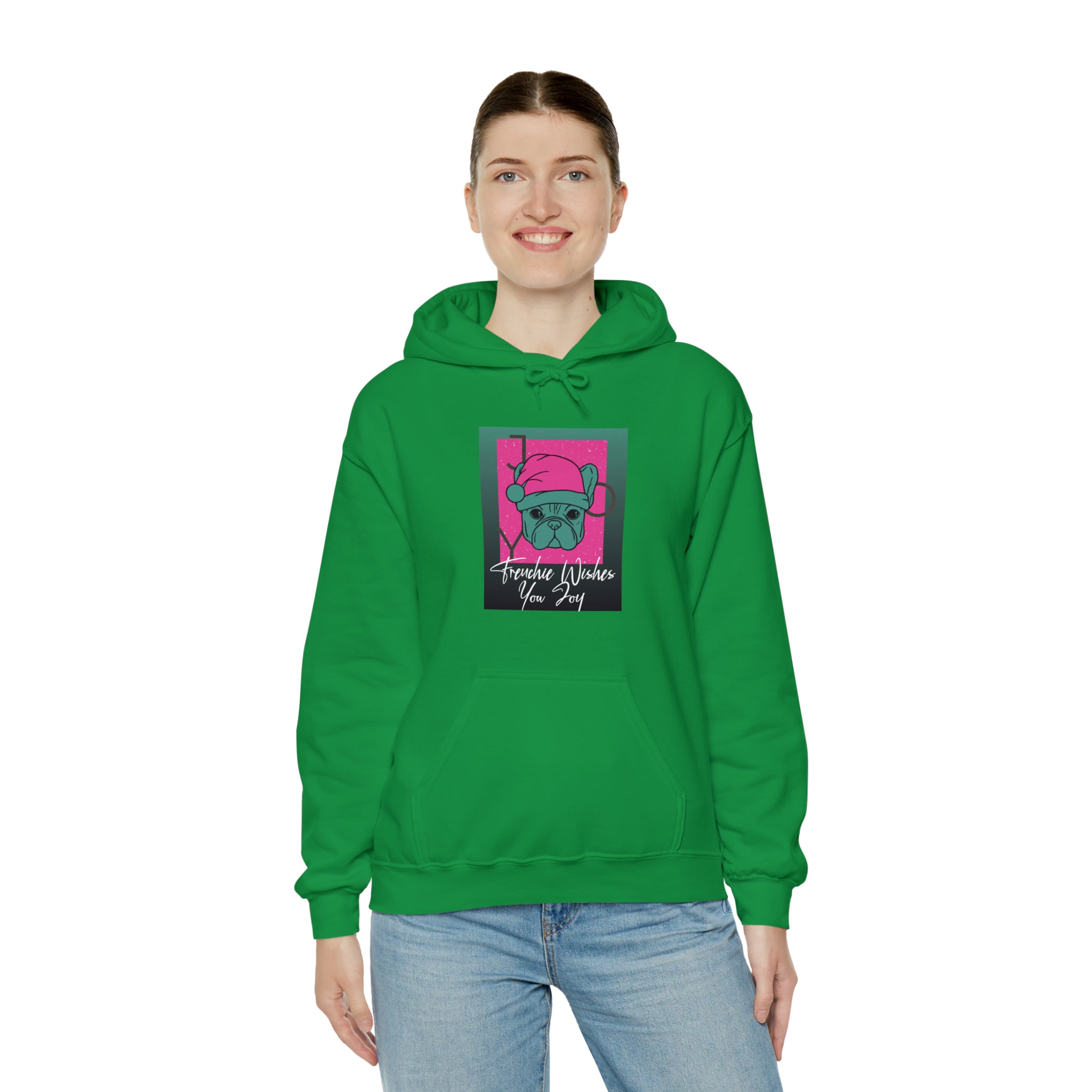 Frenchie Wishes Unisex Hoodie for Travel Comfort and Safety-fadou