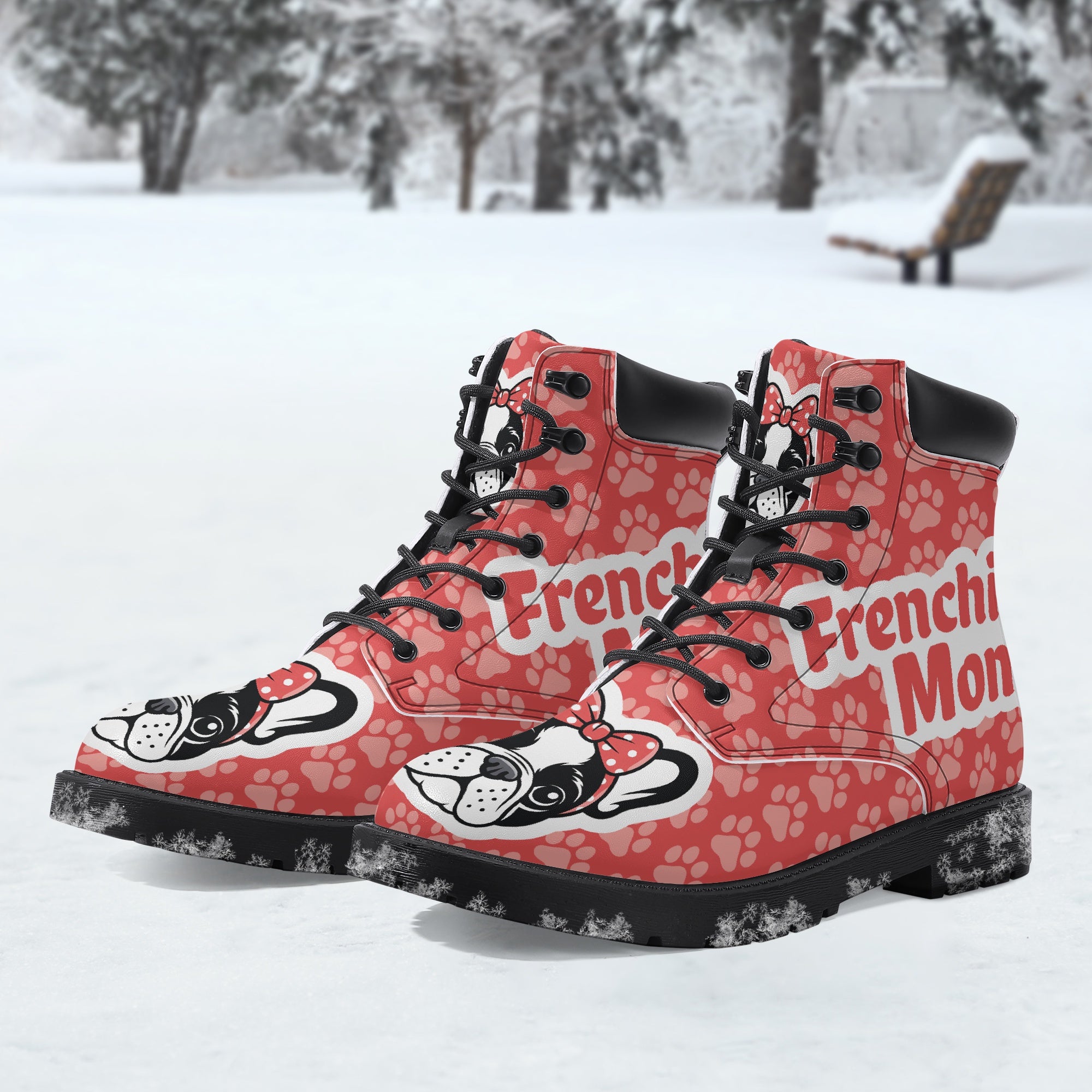 Marcel French Bulldog Casual Boots for Frenchie Enthusiasts-fadou