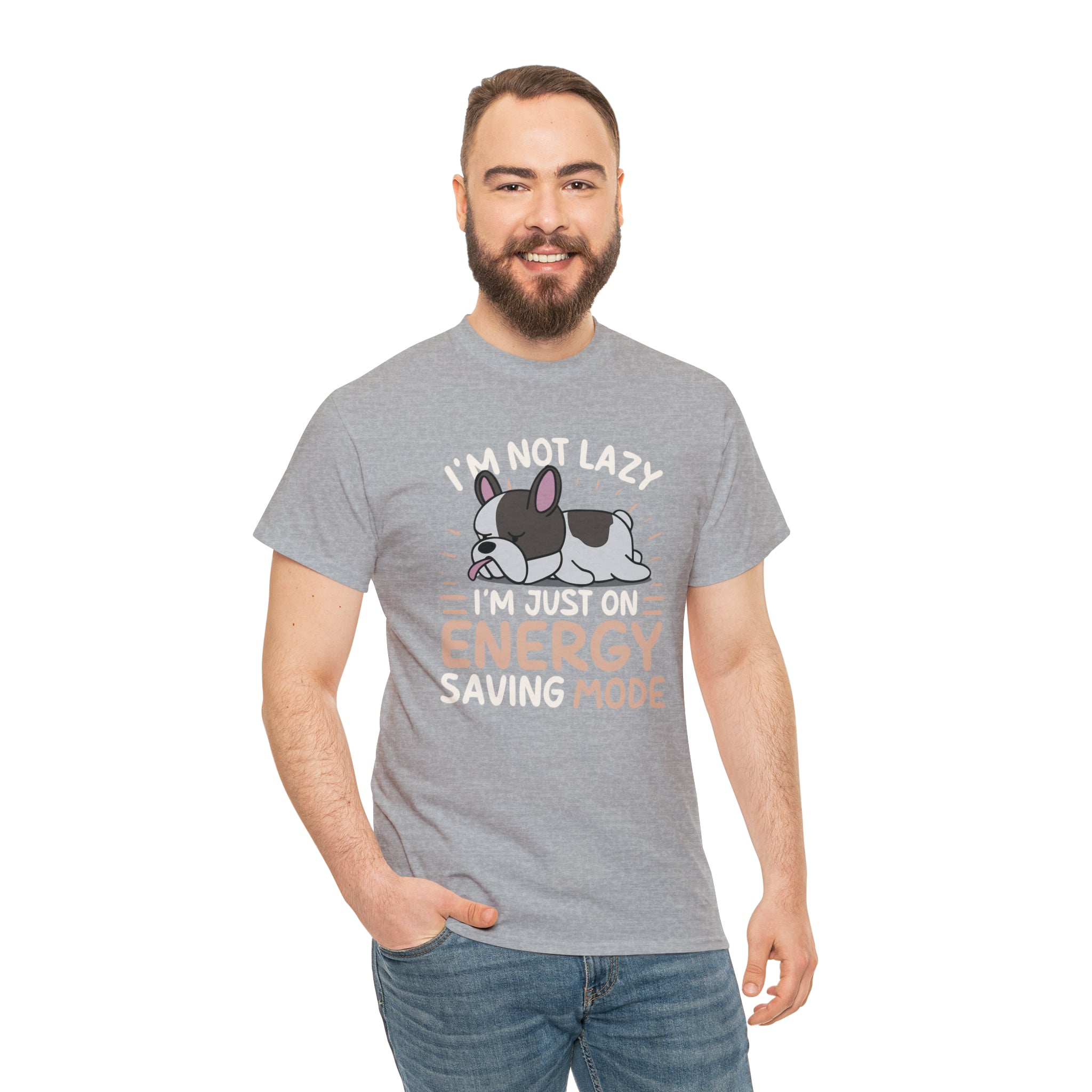 Im Not Lazy - Unisex Cotton T-Shirt for Dog Moms & Dads-fadou