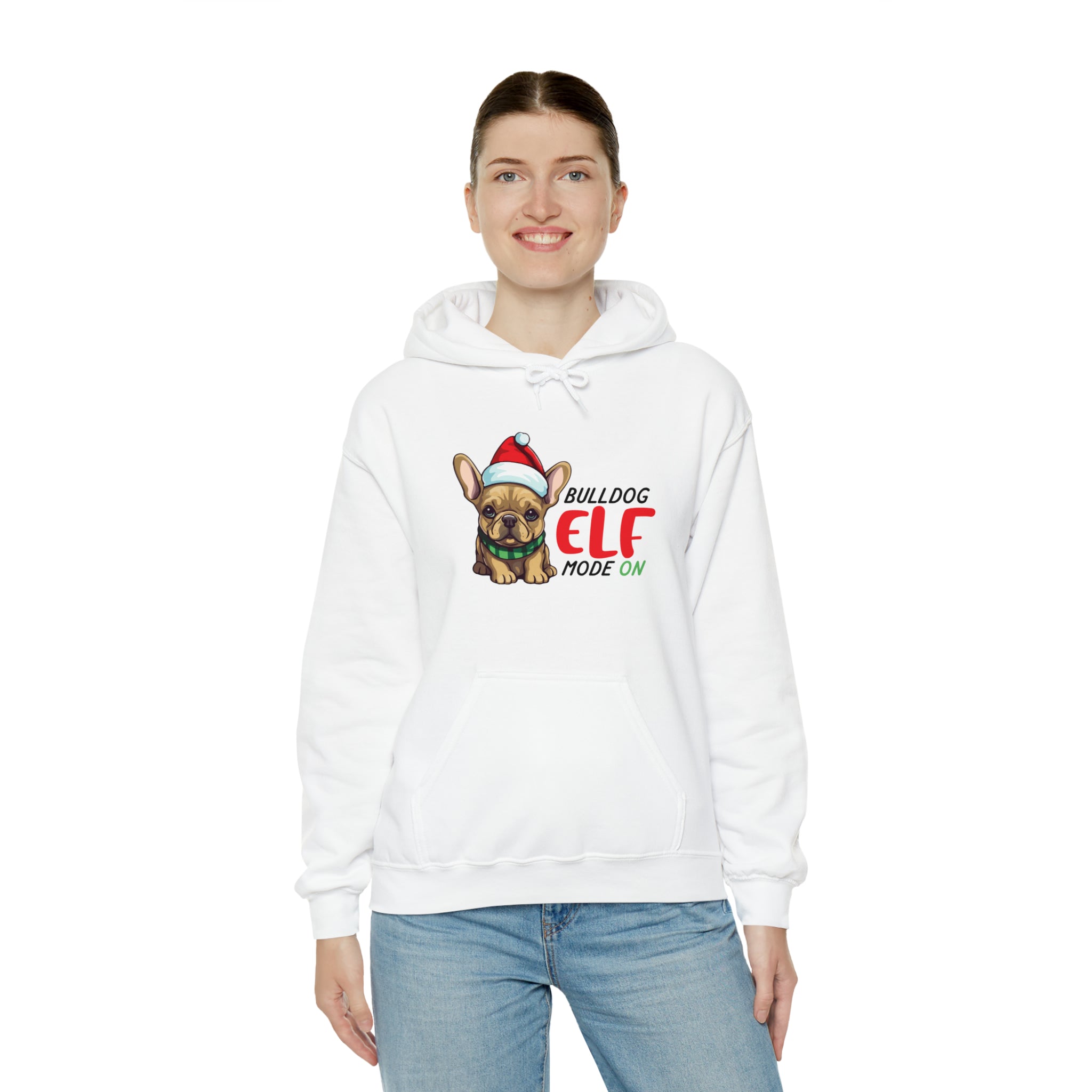 ELF French Bulldog Cotton Sweatshirt for Bulldog Owners-fadou