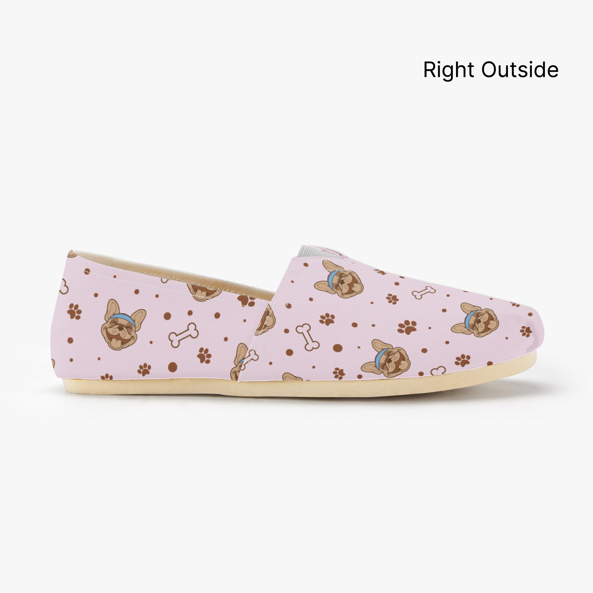 French Bulldog Casual Canvas Sneakers for Dog Moms & Dads-fadou