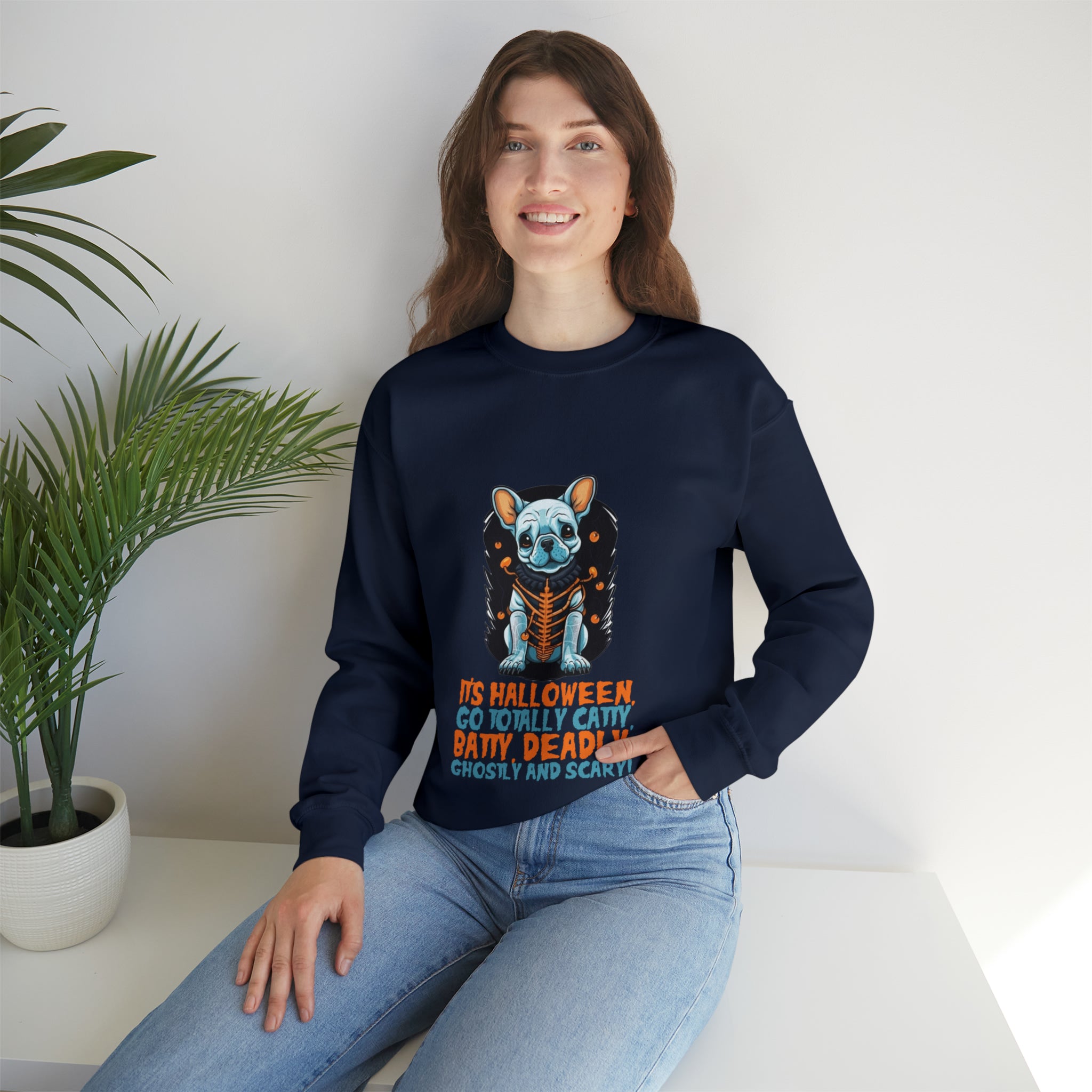 French Bulldog Halloween Pet Parent Pullover for Dog Park Days-fadou