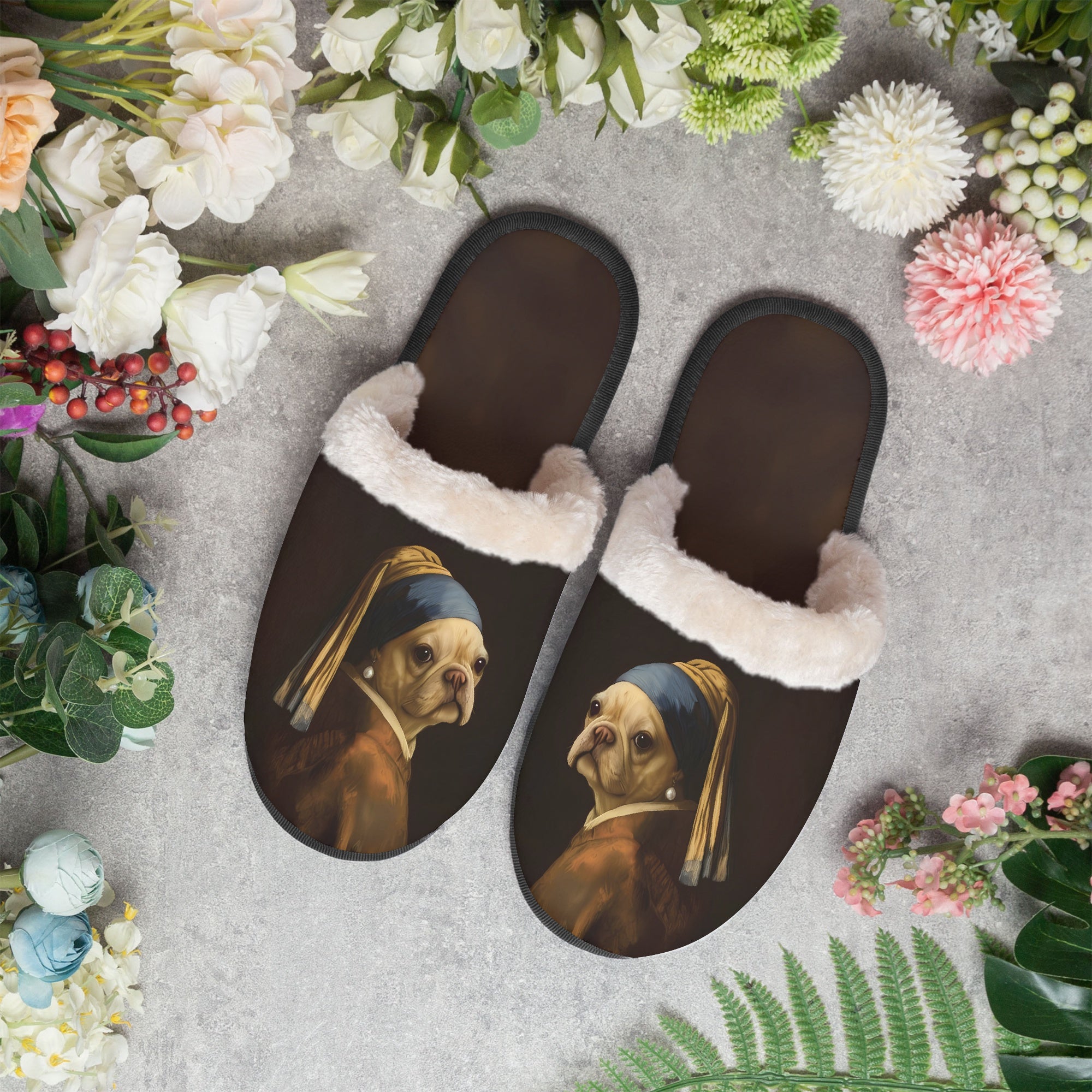 Loaf French Bulldog Cozy Slippers for Frenchie Enthusiasts-fadou