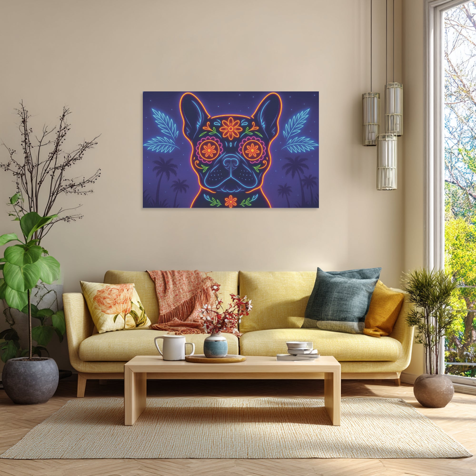 French Bulldog Adorable Canvas Wall Art for Pet Parents-fadou