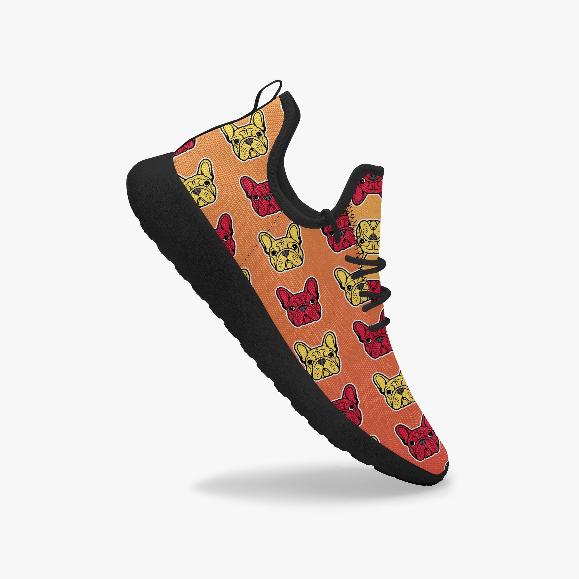 French Bulldog Classic Canvas Sneakers for Dog Park Days-fadou