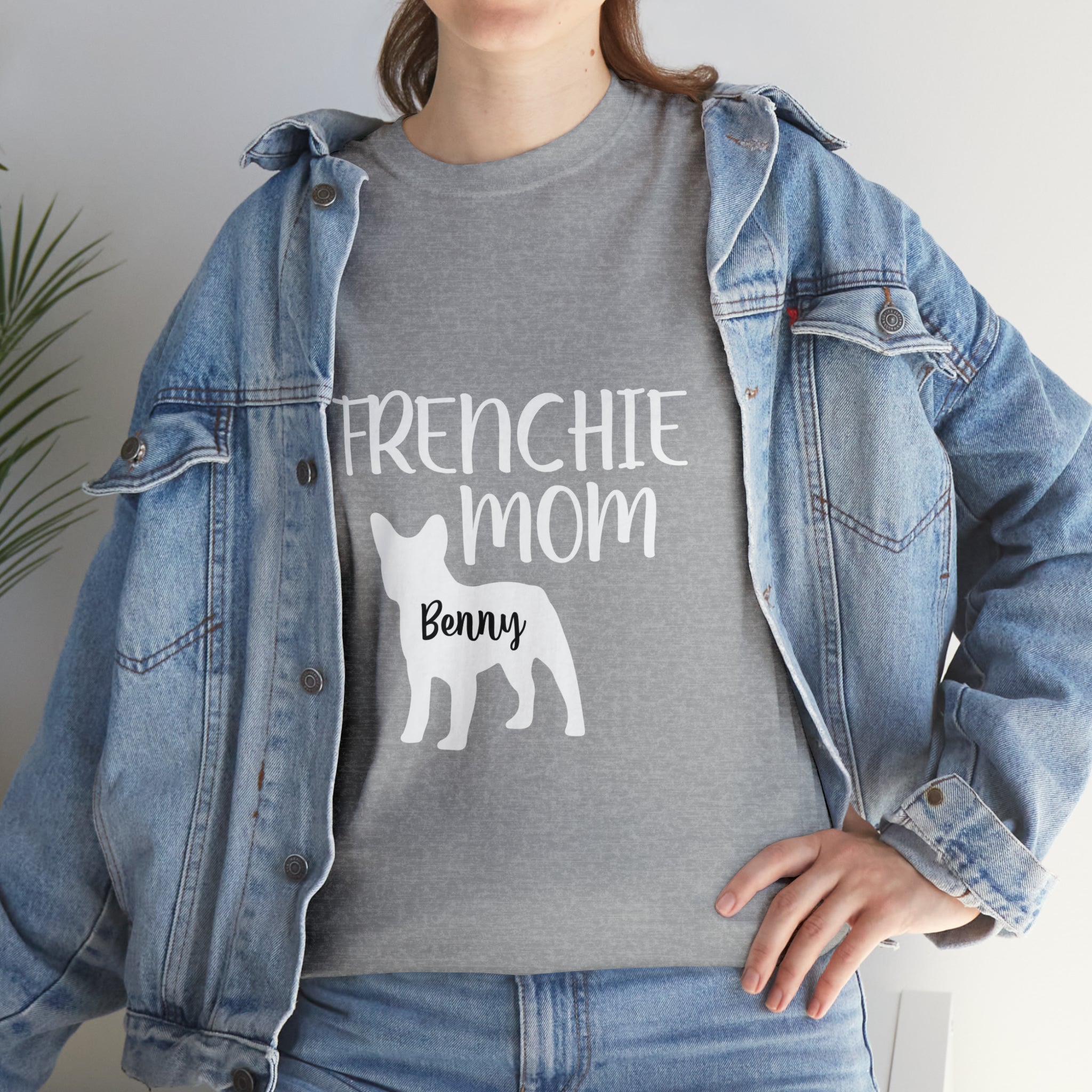 French Bulldog Custom Cotton T-Shirt for Frenchie Enthusiasts-fadou