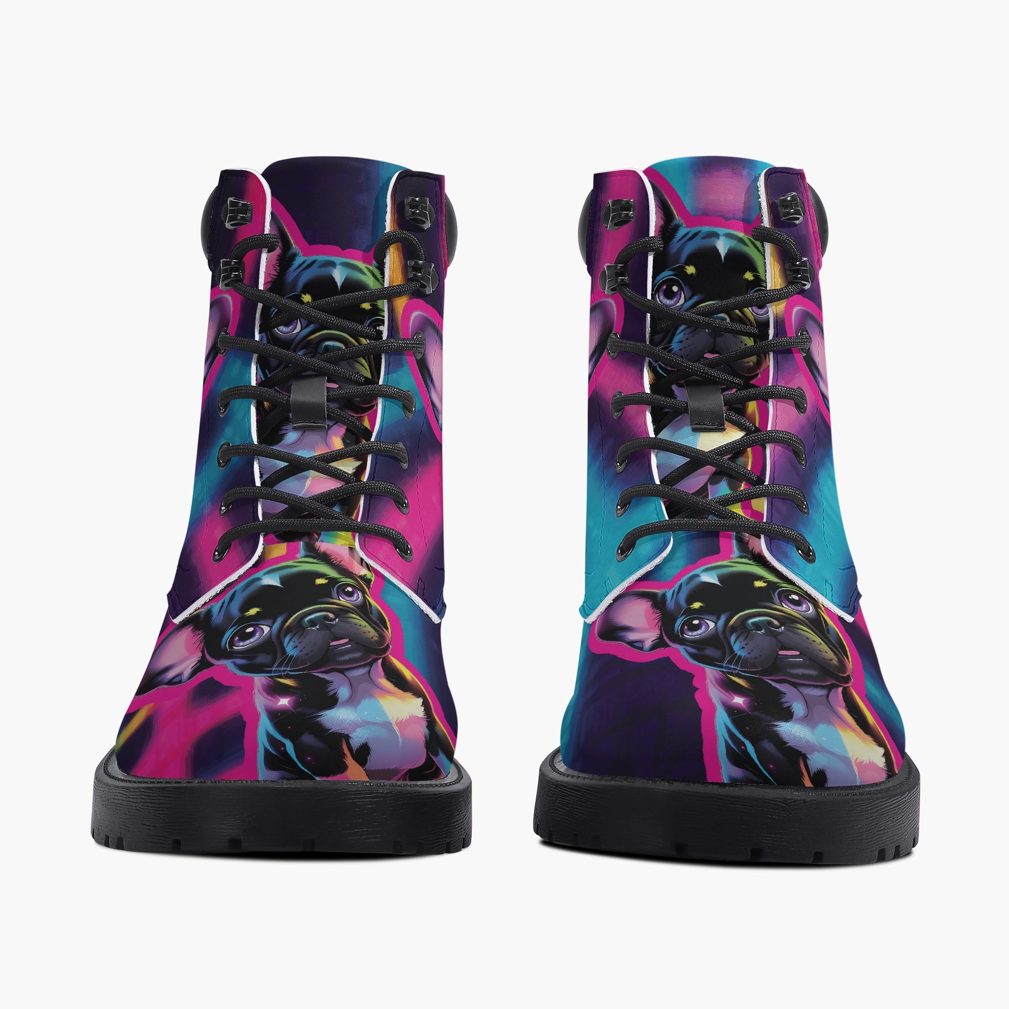 Adrienne Leather Ankle Booties for Frenchie Enthusiasts-fadou