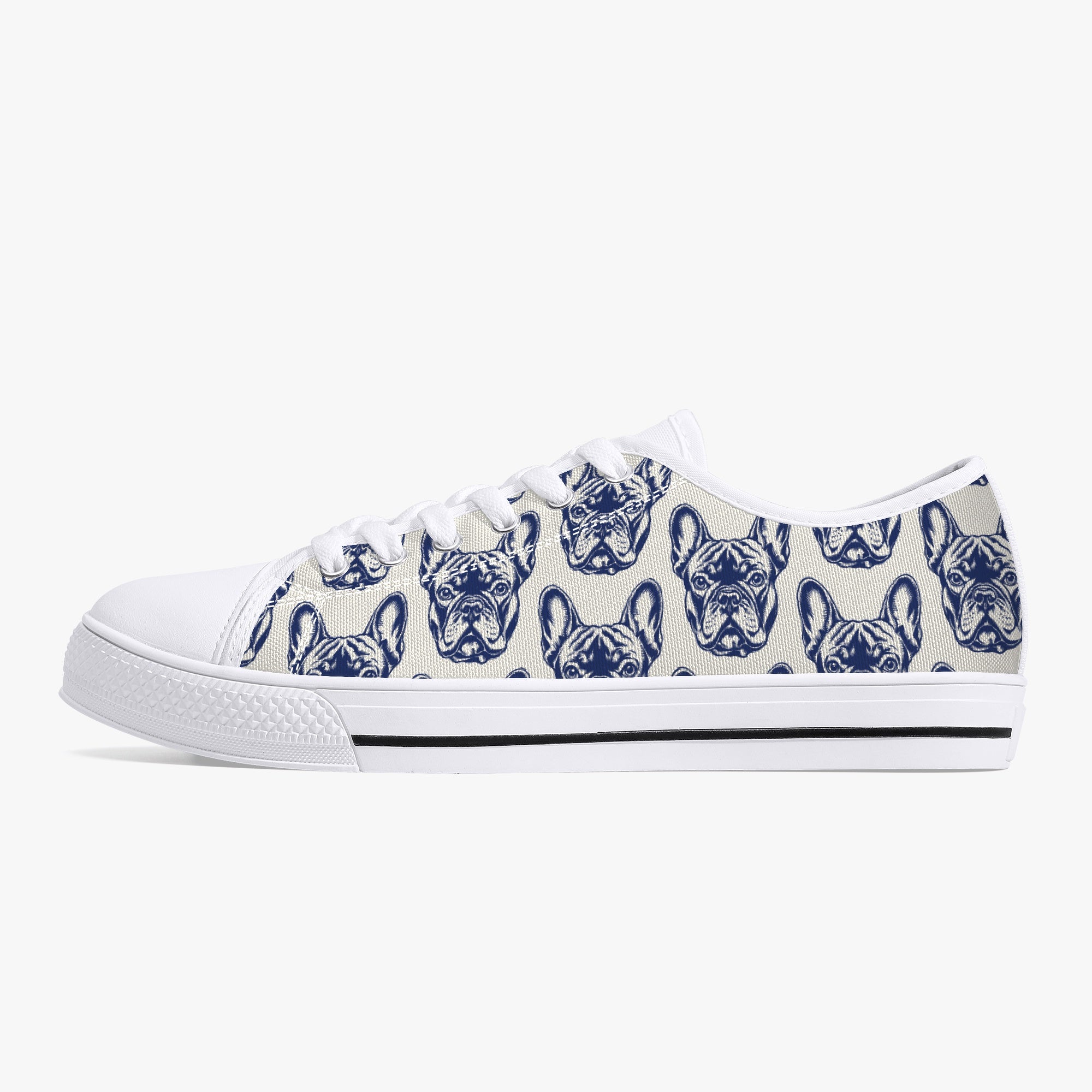 French Bulldog Classic Classic Sneakers for Everyday Wear-fadou