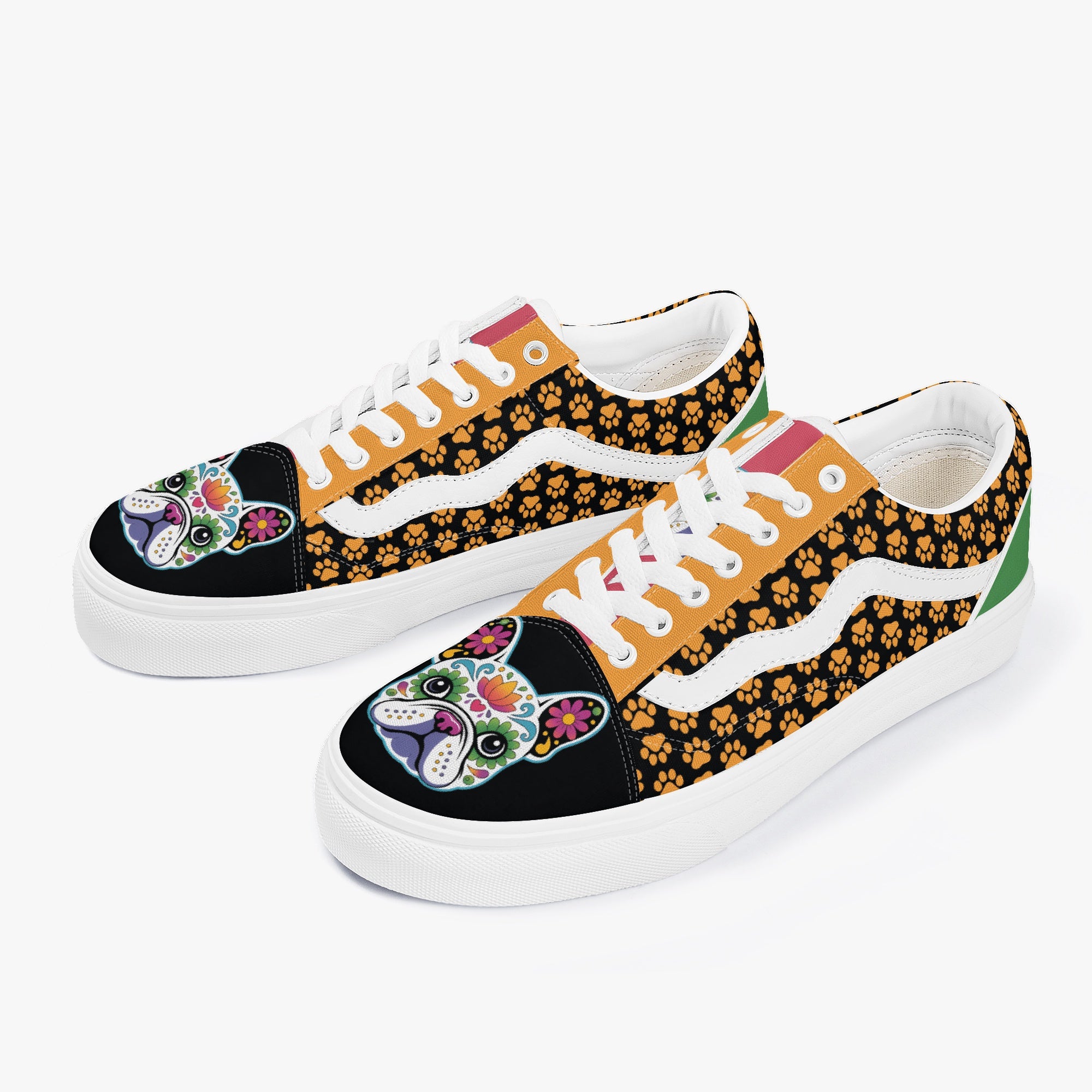 Frenchie Trendy High-Top Shoes for Frenchie Enthusiasts-fadou