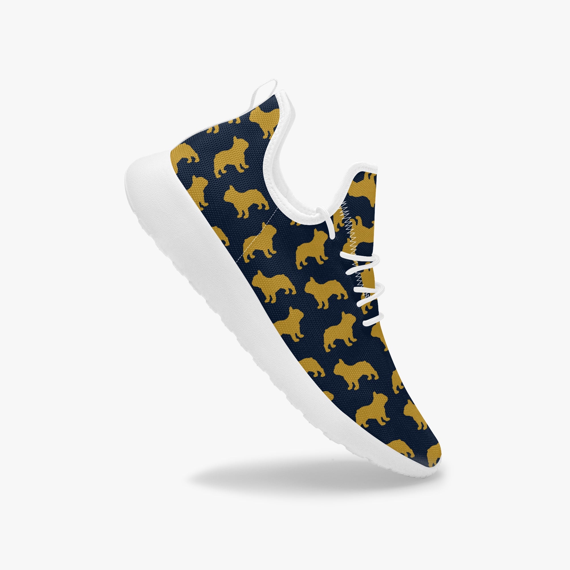 French Bulldog Classic Canvas Sneakers for Frenchie Enthusiasts-fadou
