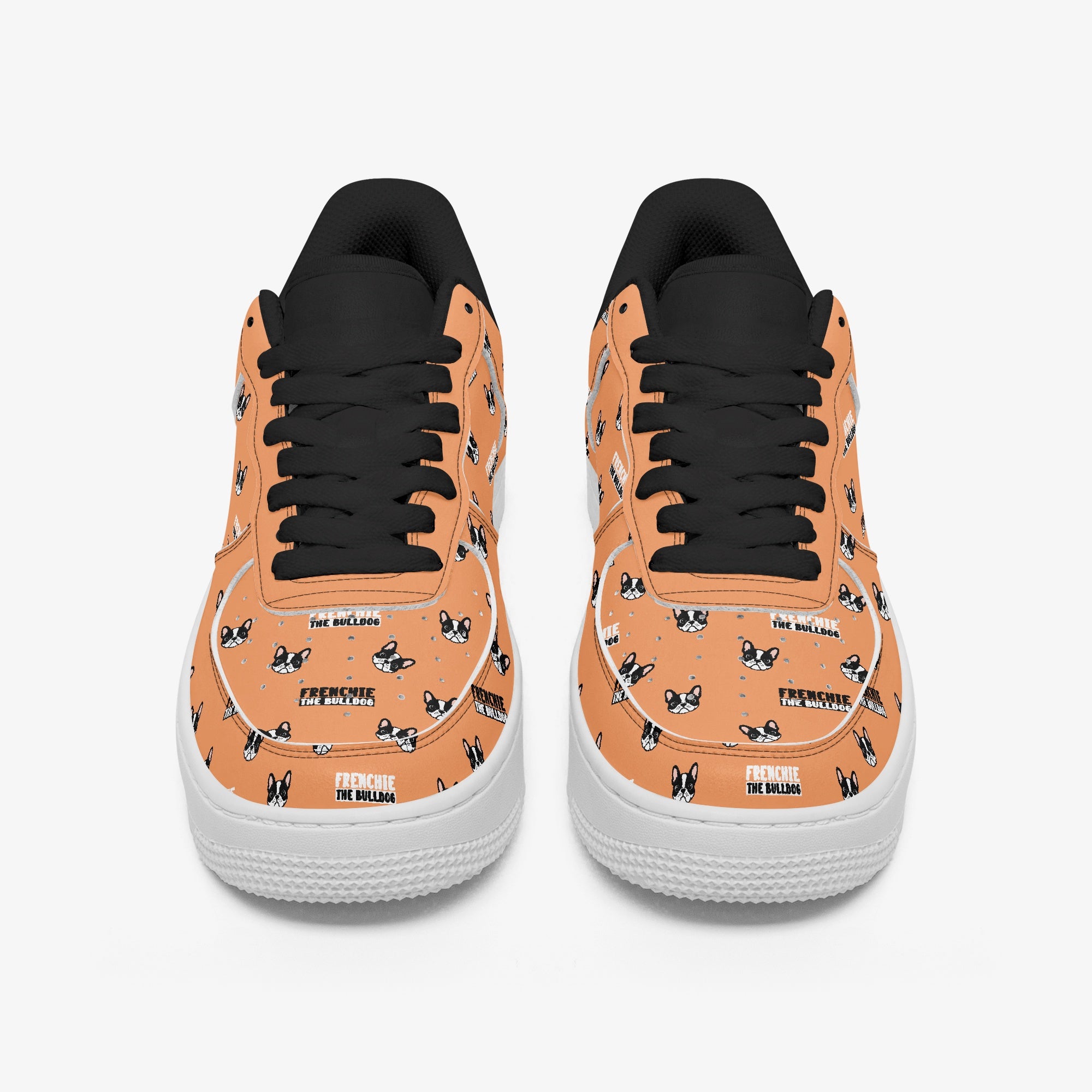 Low-Top Leather High-Top Shoes for Frenchie Enthusiasts-fadou