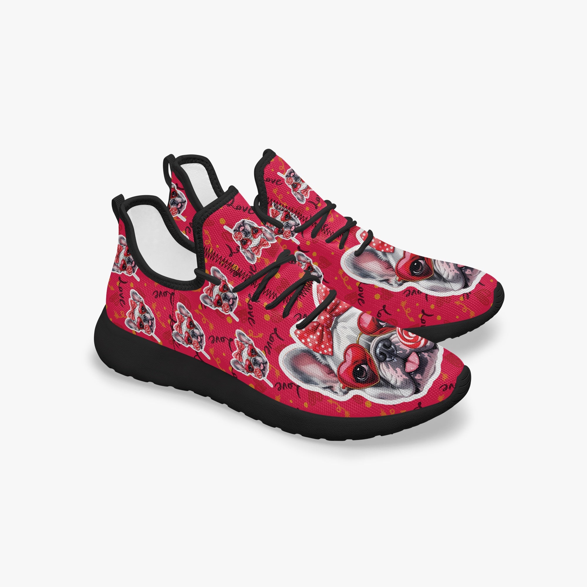 Frenchie Classic Canvas Sneakers for Frenchie Enthusiasts-fadou
