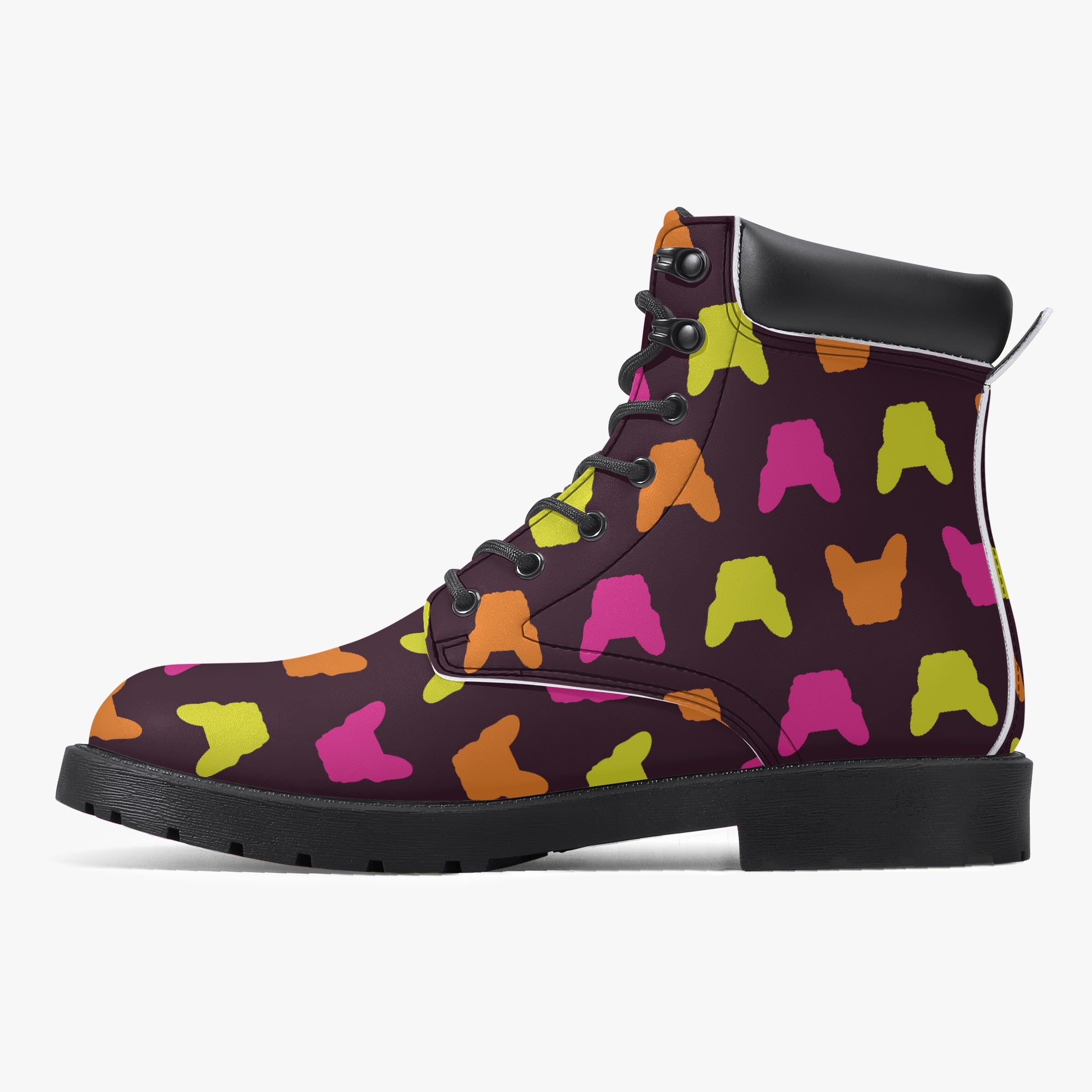 Philippe Leather Fashion Boots for Frenchie Enthusiasts-fadou