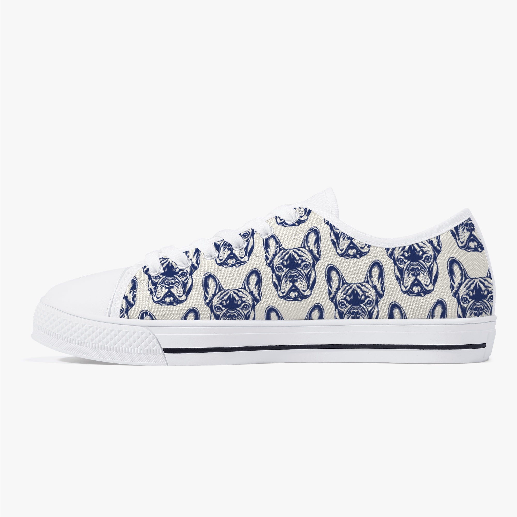 French Bulldog Classic Classic Sneakers for Everyday Wear-fadou