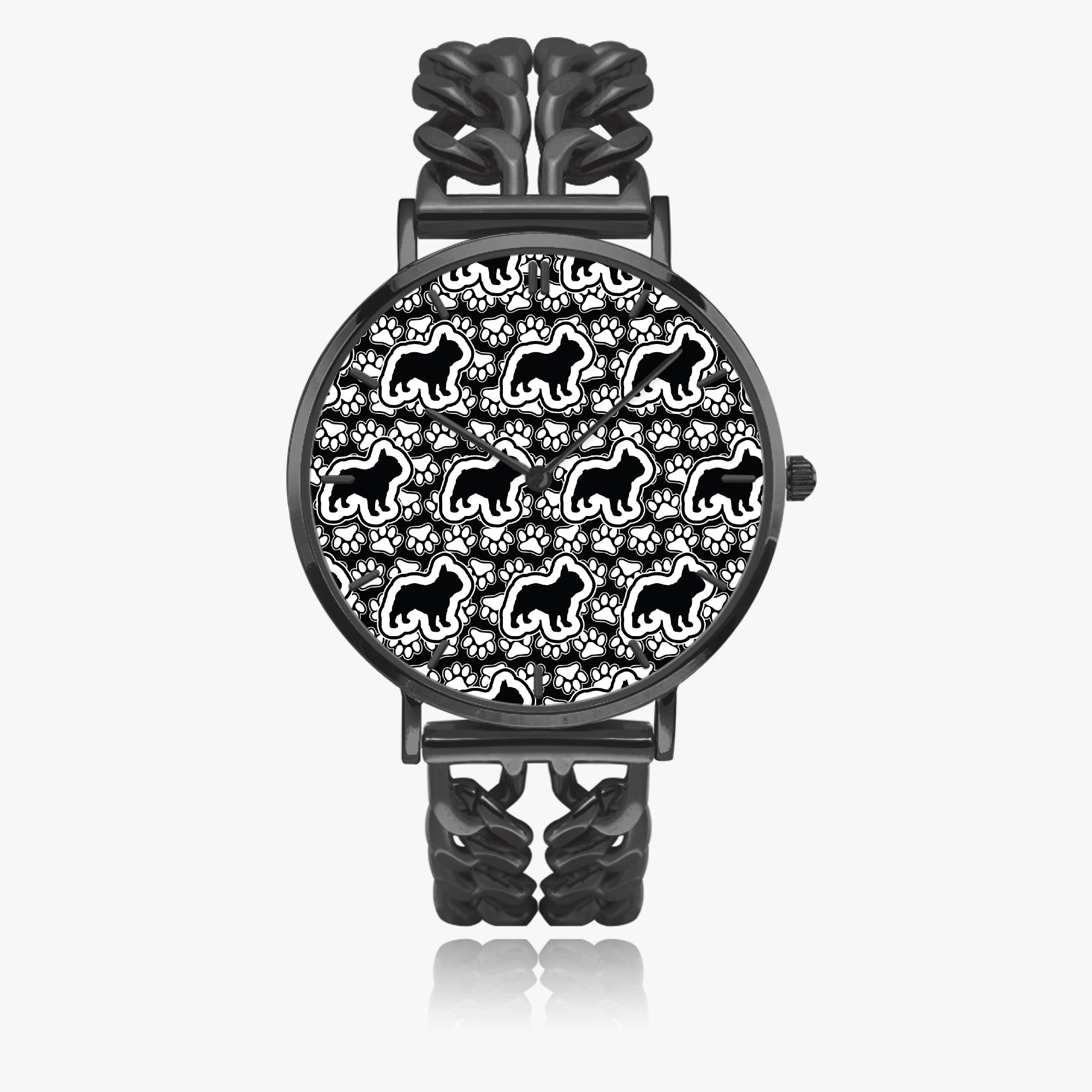 French Bulldog Quartz Timepiece for Frenchie Enthusiasts-fadou