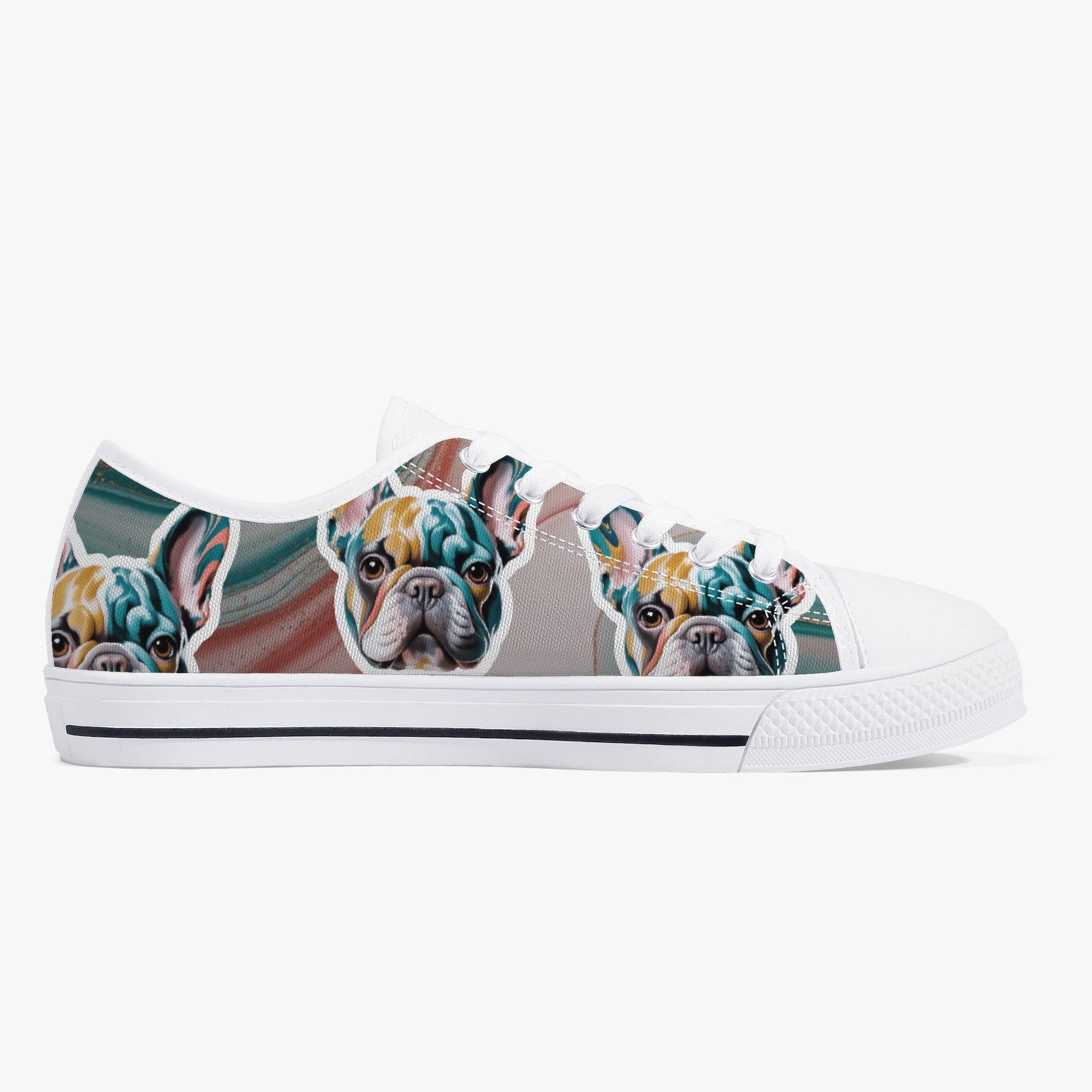 Low-Top Classic High-Top Shoes for Frenchie Enthusiasts-fadou