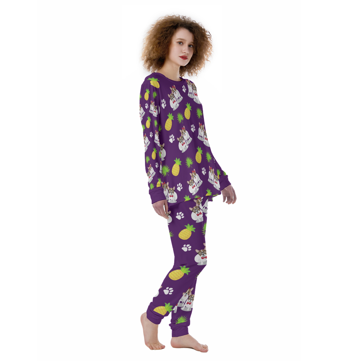 PAISLEY French Bulldog Sleepwear Pajamas for Pet Parents-fadou