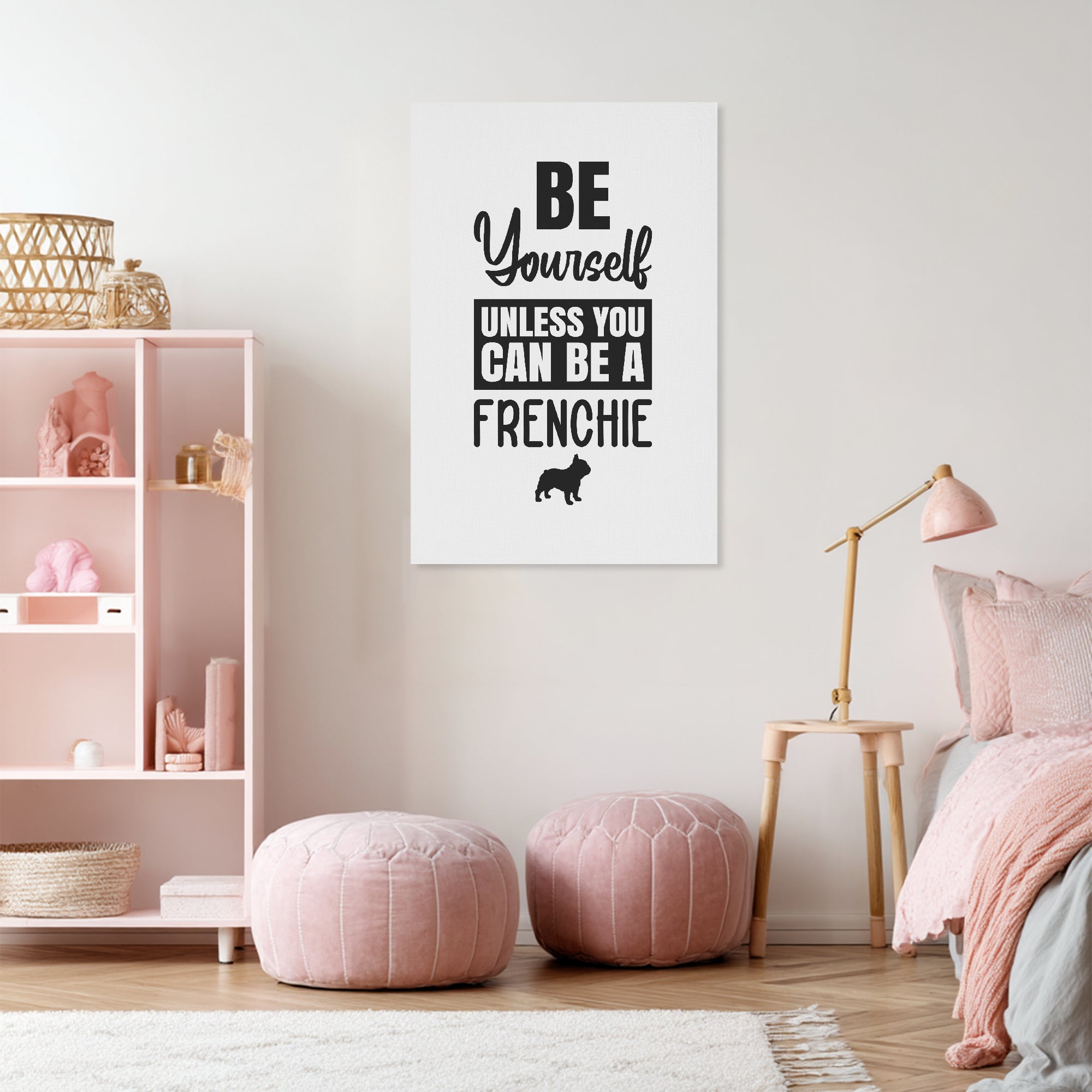 Be Yourself - Vertical Canvas Painting for Dog Moms & Dads-fadou