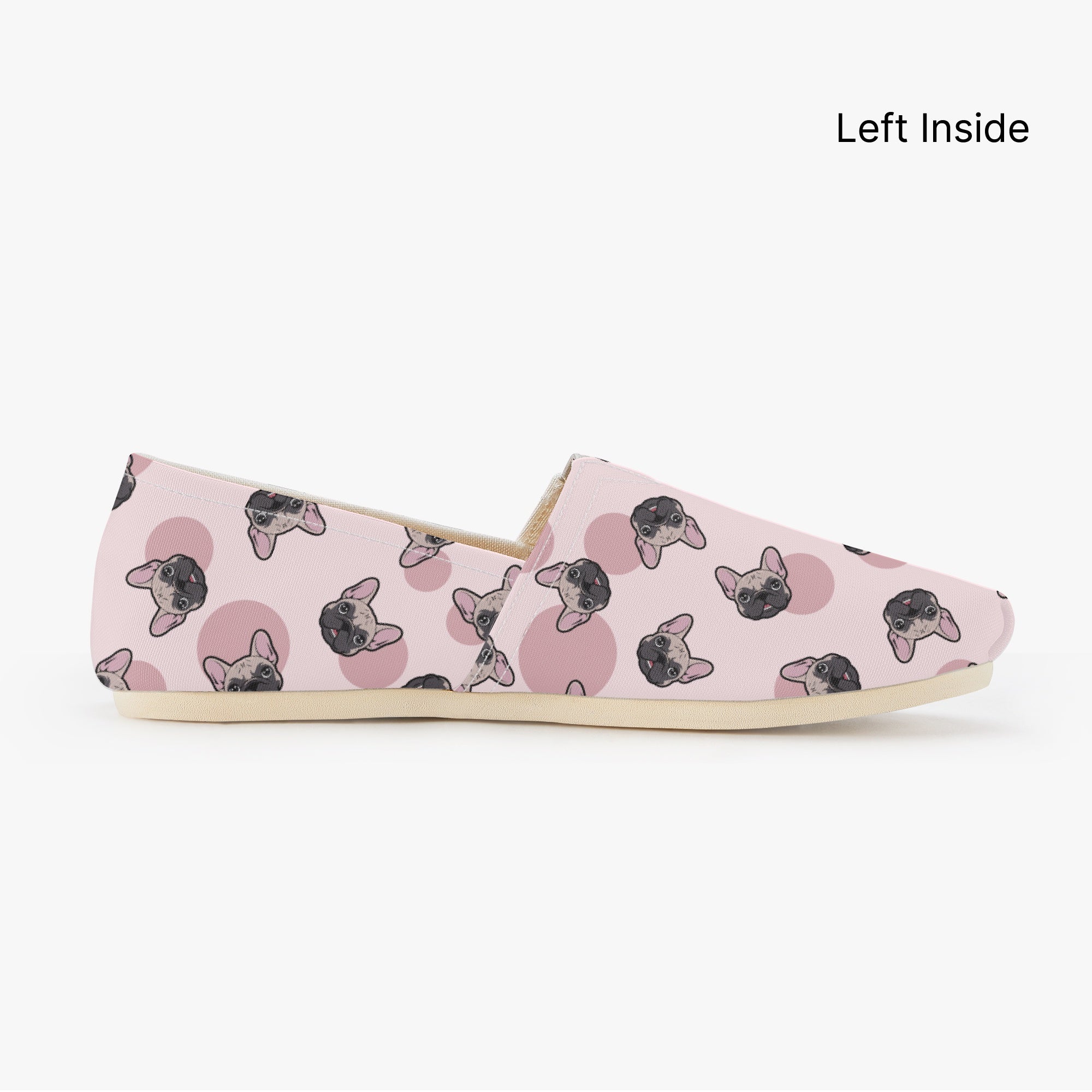 French Bulldog Casual Classic Sneakers for Frenchie Fans-fadou