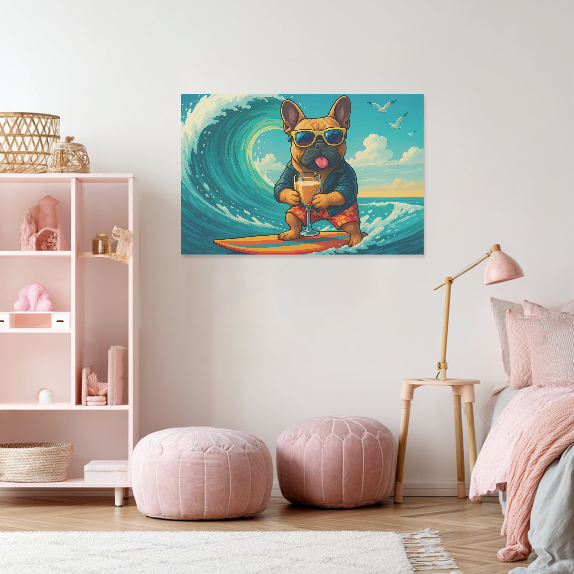 French Bulldog Adorable Canvas Wall Art for Dog Moms & Dads-fadou