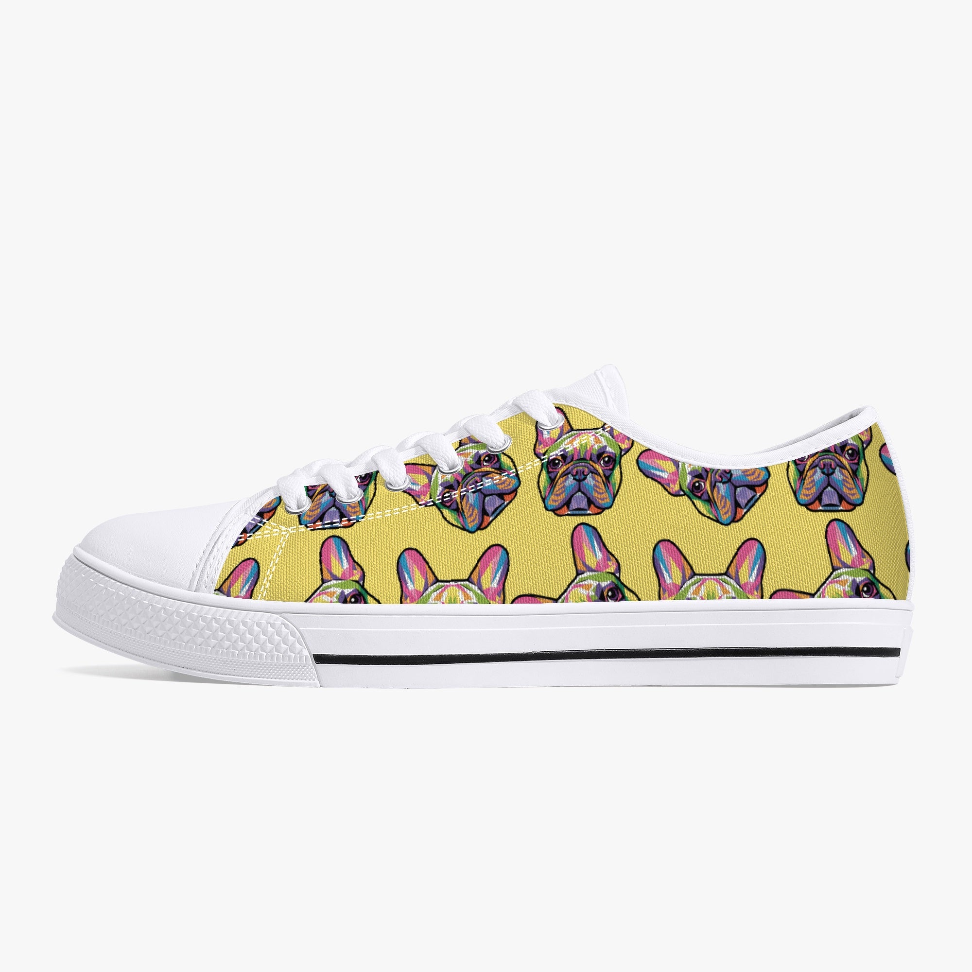 French Bulldog Low-Top Casual Footwear for Frenchie Fans-fadou