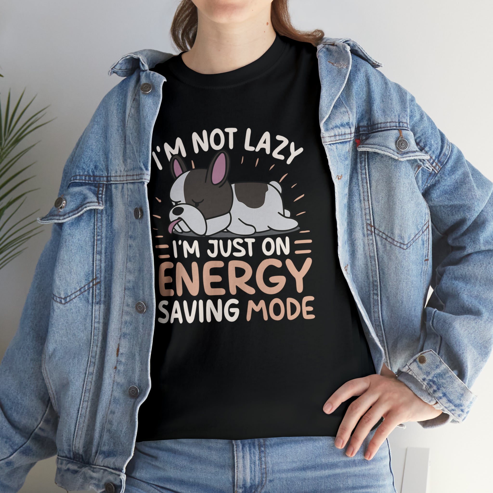 Im Not Lazy - Unisex Cotton T-Shirt for Dog Moms & Dads-fadou