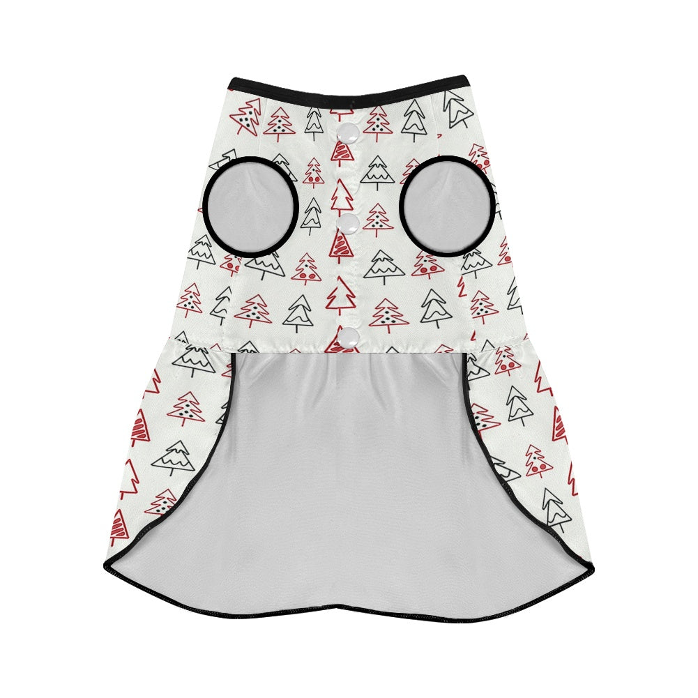 French Bulldog Christmas Summer Dress for Short-Nosed Dogs-fadou