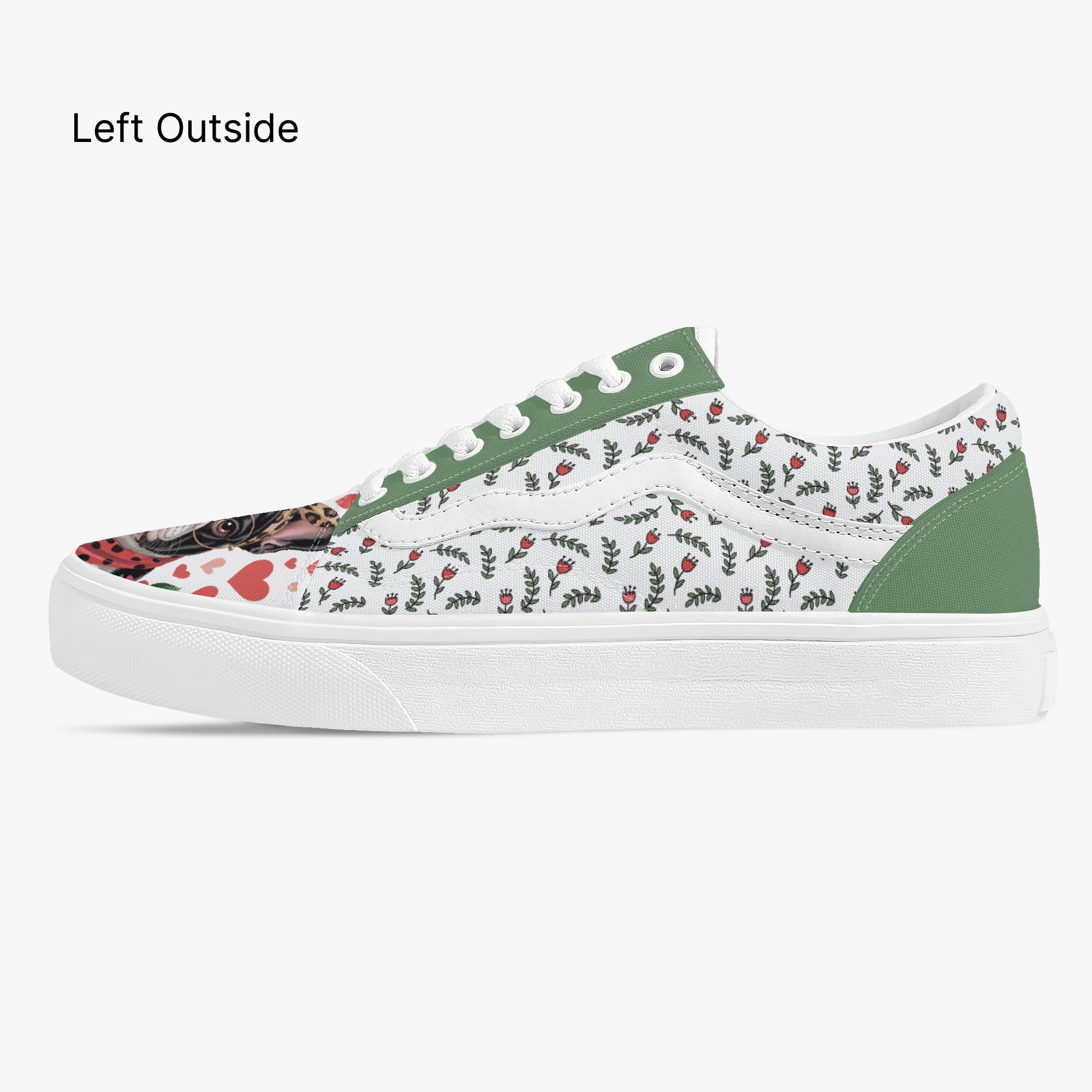 French Bulldog Trendy Canvas Sneakers for Everyday Wear-fadou