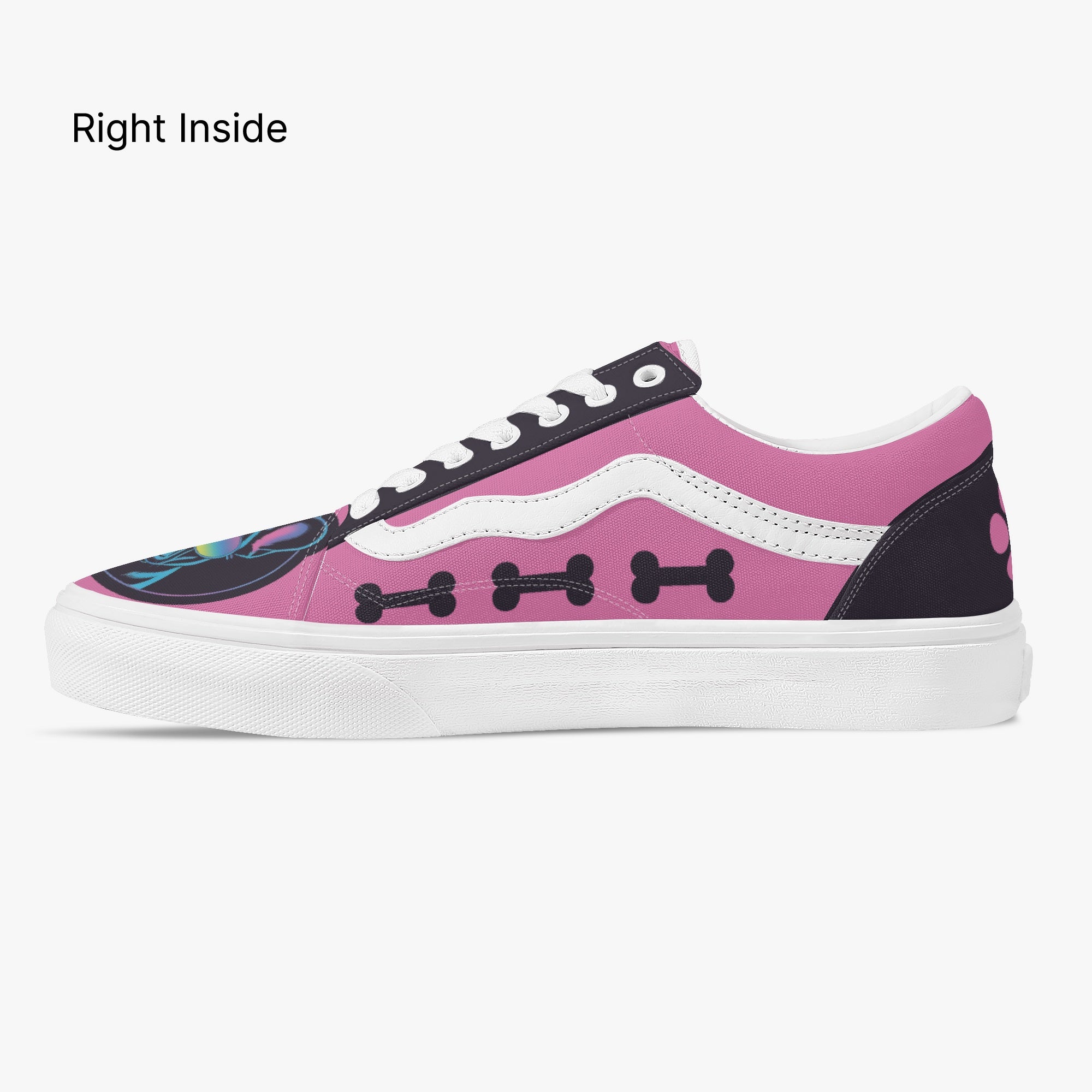 Low-Top Trendy Canvas Sneakers for Frenchie Enthusiasts-fadou