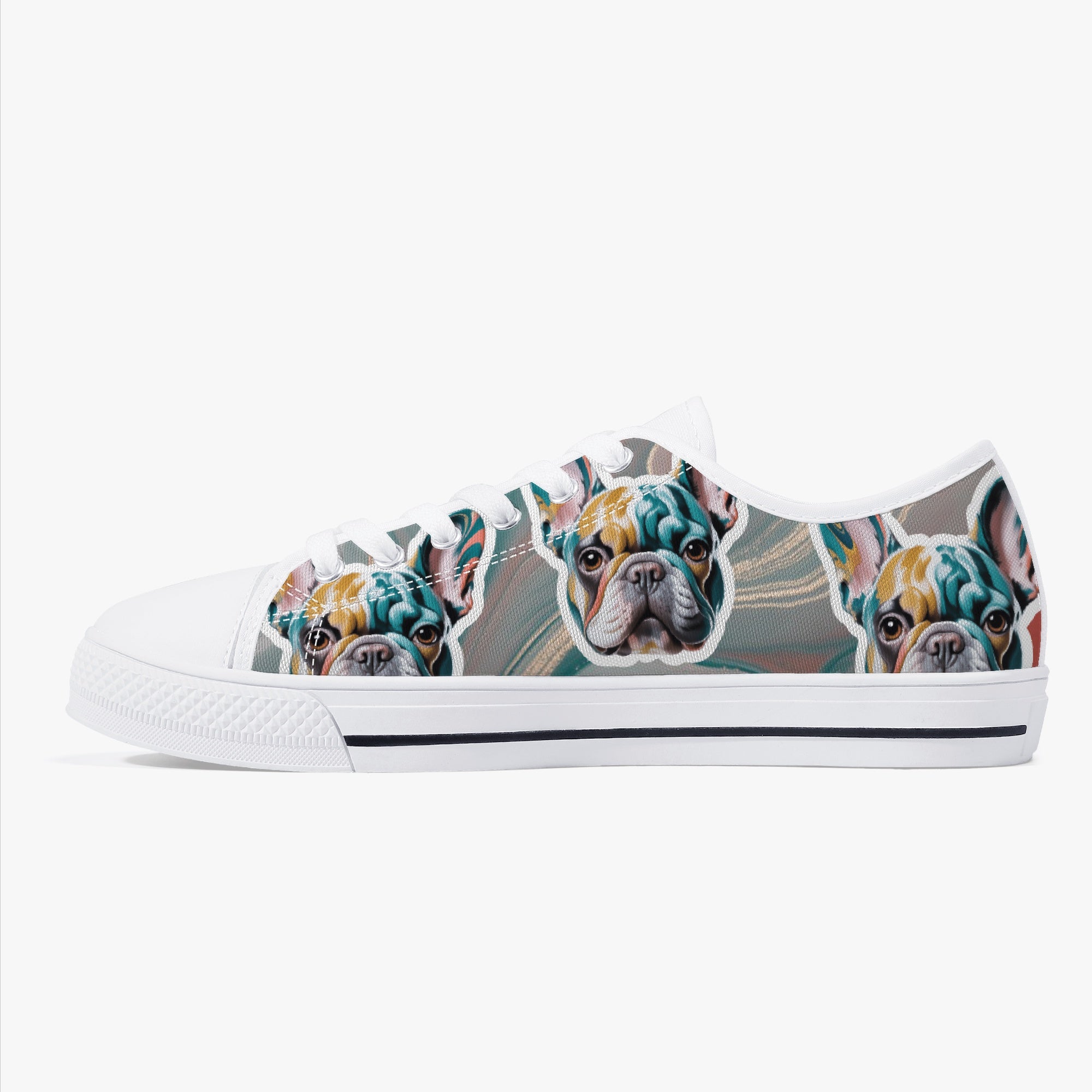 Low-Top Classic High-Top Shoes for Frenchie Enthusiasts-fadou