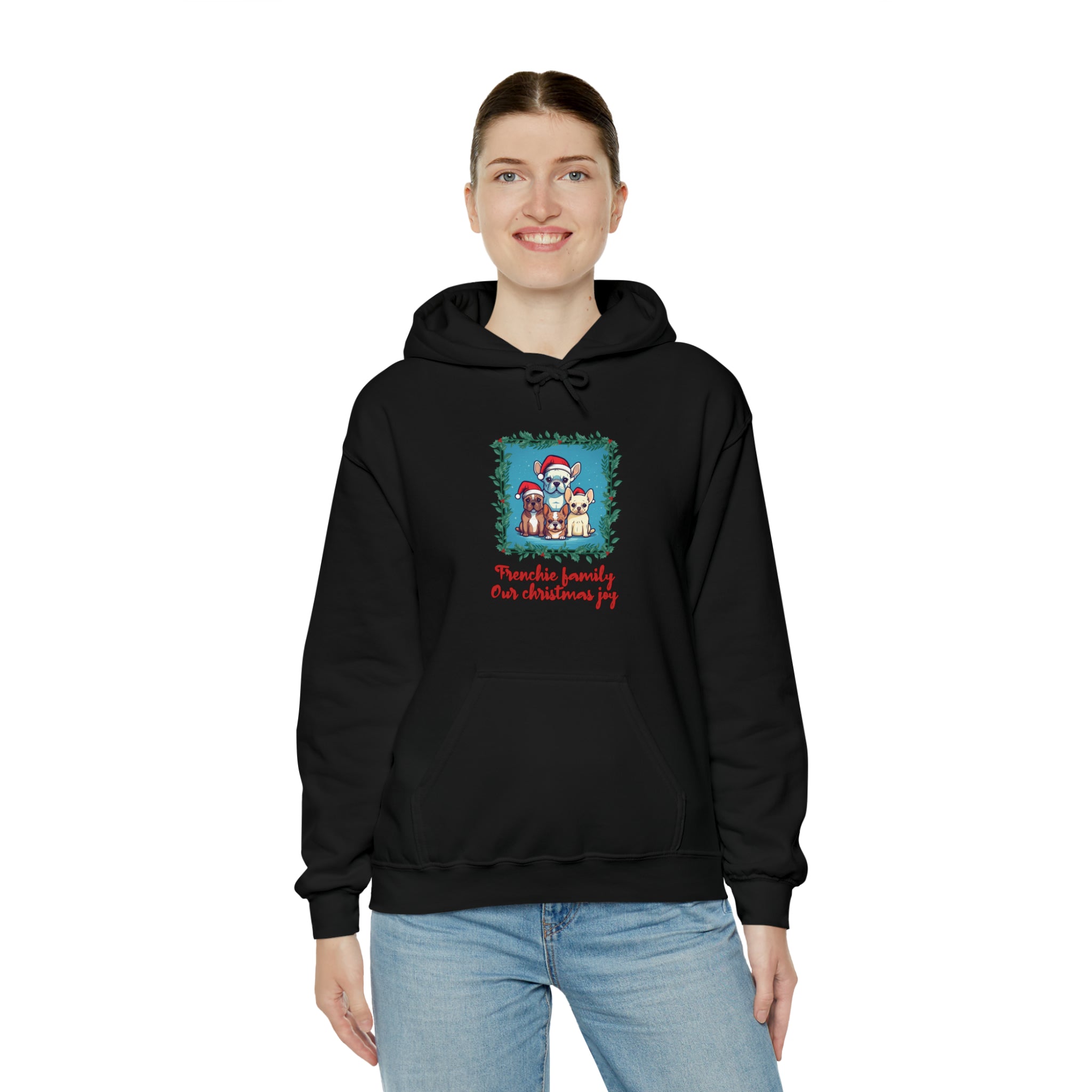 Frenchie Family Unisex Hoodie for Travel Comfort and Safety-fadou