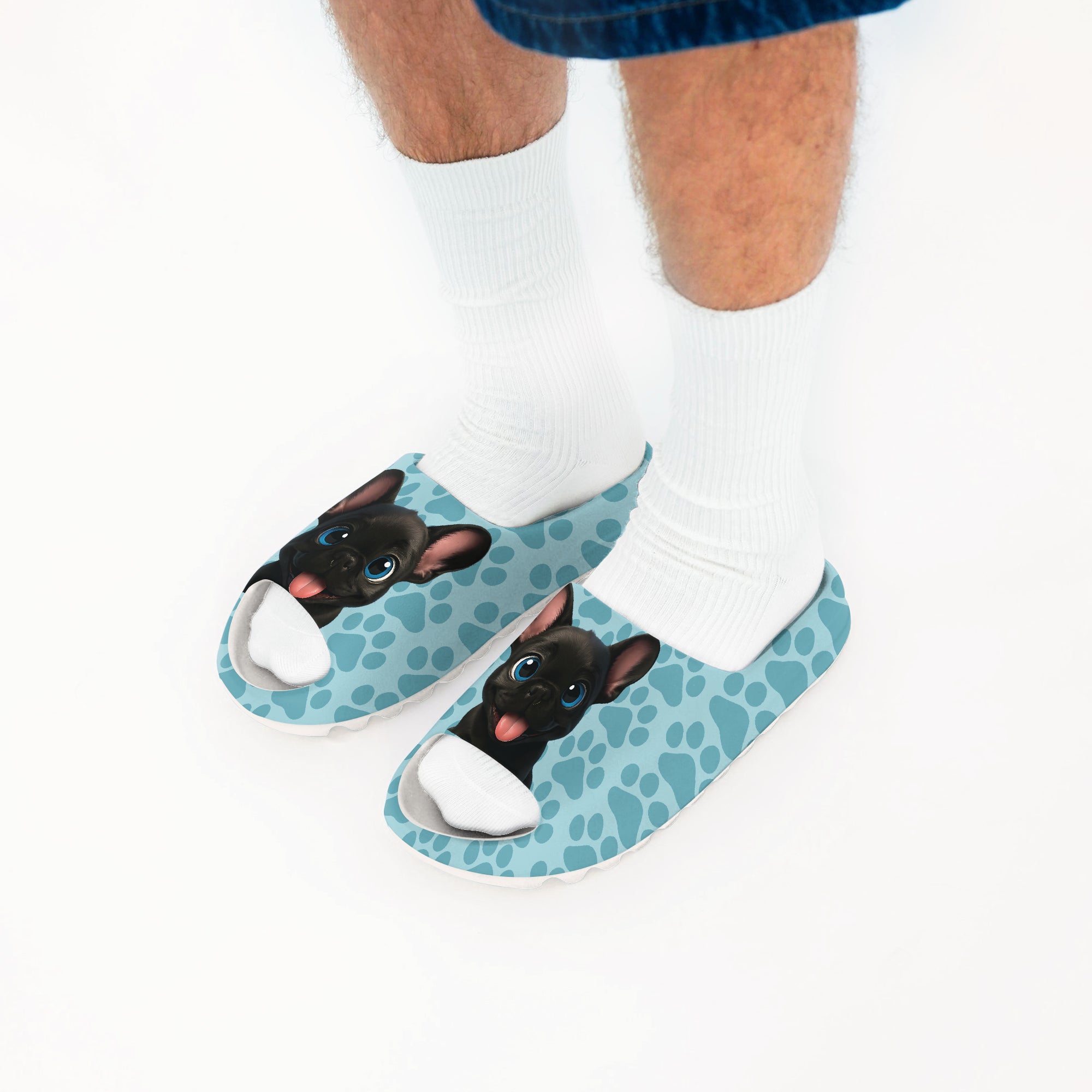 Spock French Bulldog Casual Sandals for Dog Moms & Dads-fadou