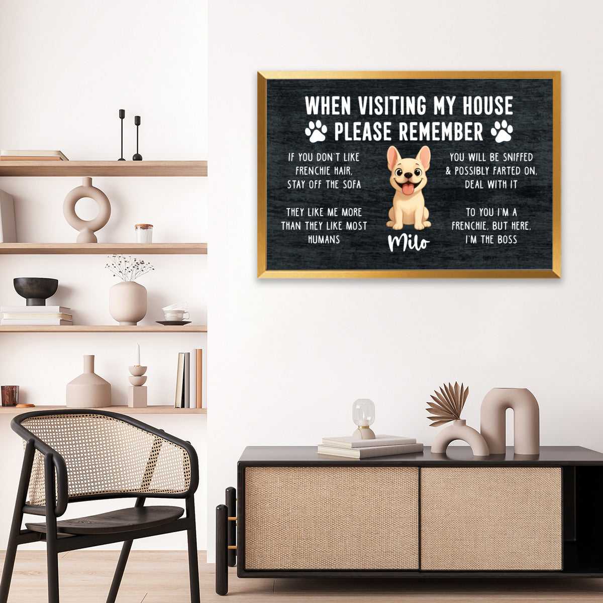 French Bulldog Personalized Framed Poster for Dog Park Days-fadou