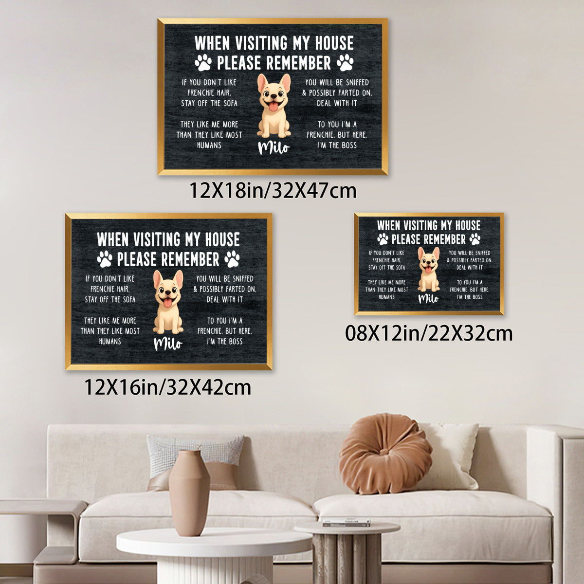French Bulldog Personalized Framed Poster for Dog Park Days-fadou