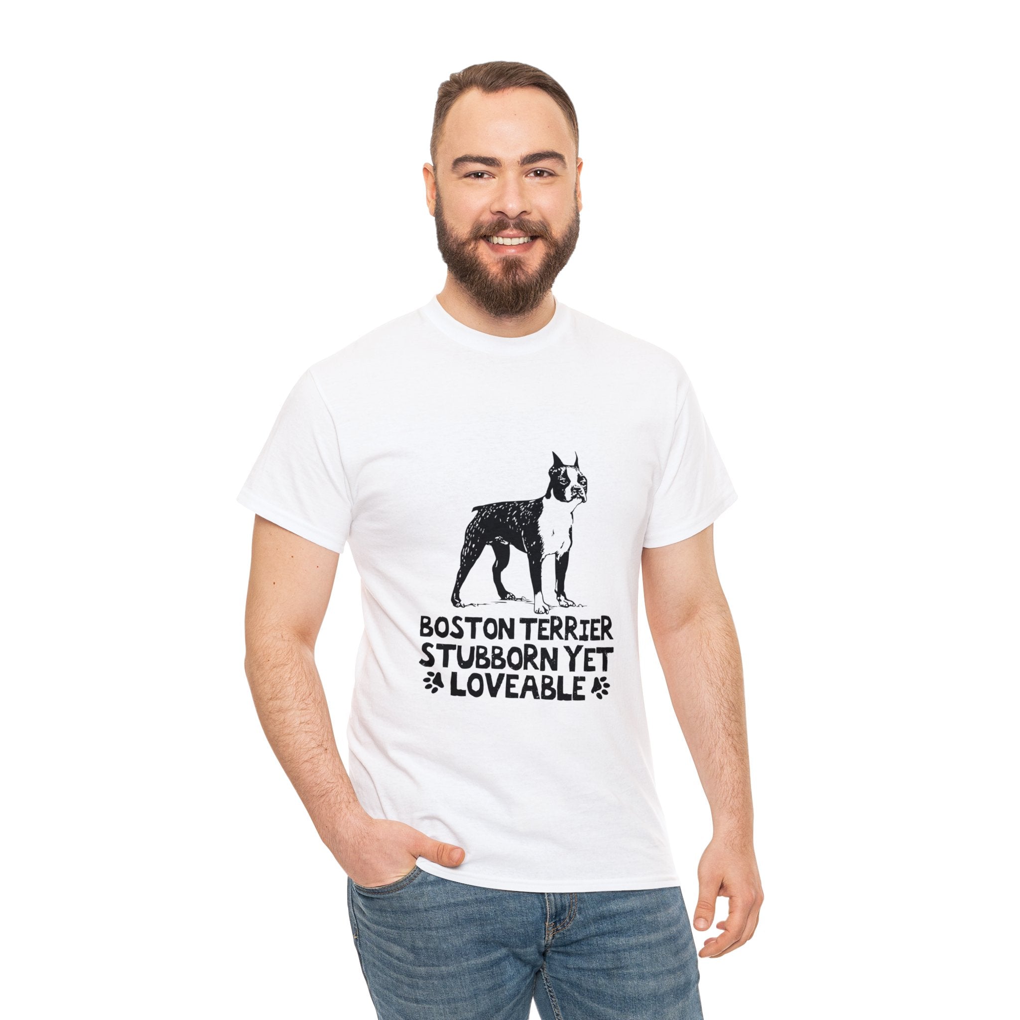 Duke - Unisex Tshirts for Boston Terrier Lovers for Dog Moms & Dads-fadou