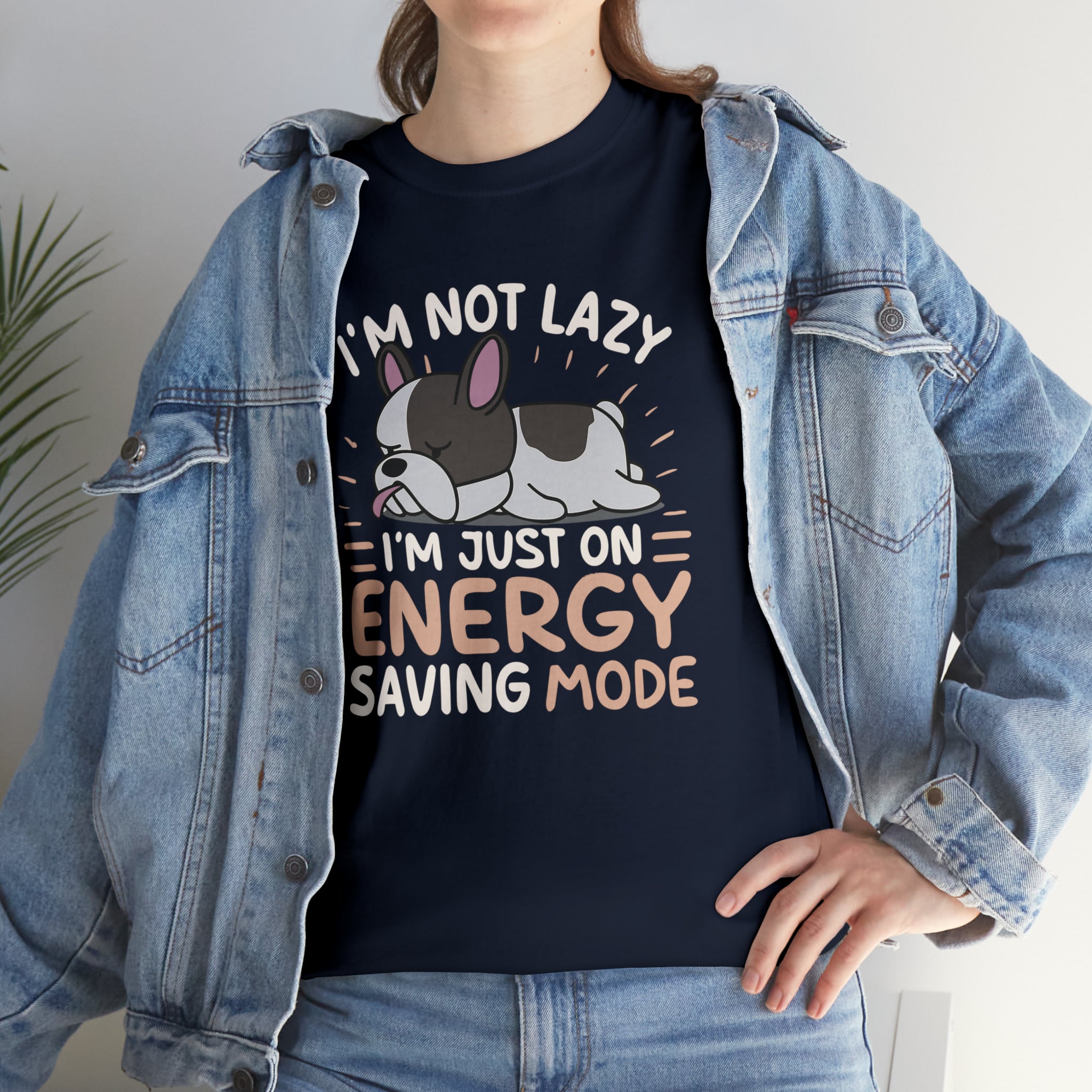 Im Not Lazy - Unisex Cotton T-Shirt for Dog Moms & Dads-fadou