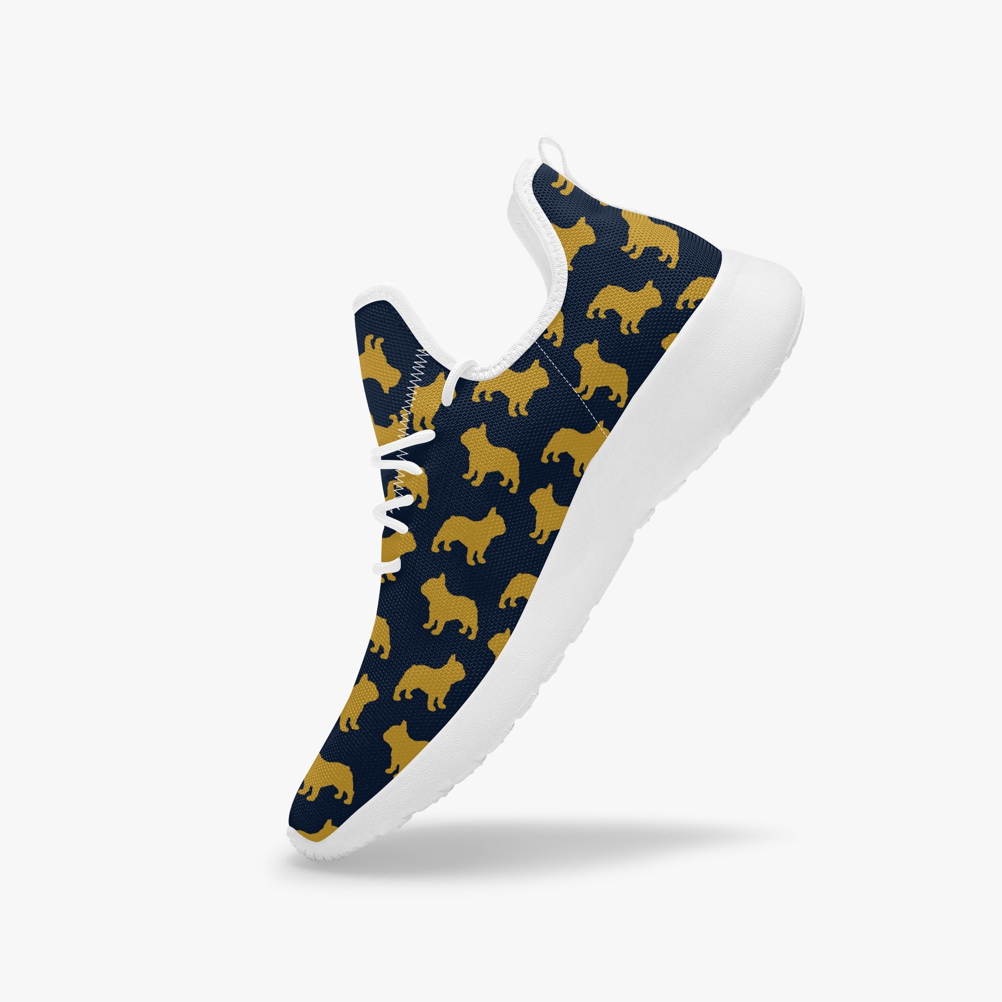 French Bulldog Classic Canvas Sneakers for Frenchie Enthusiasts-fadou