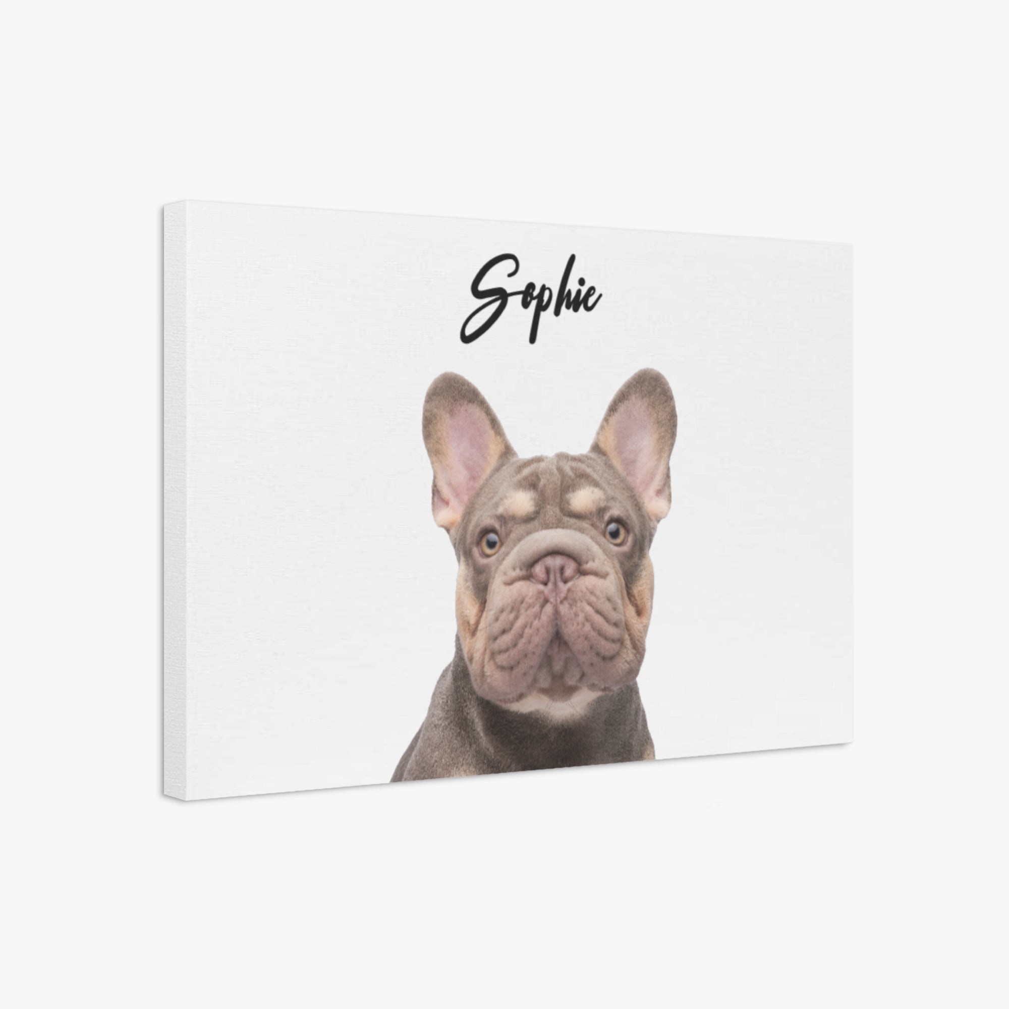 Khloe Personalized Decorative Canvas for Frenchie Enthusiasts-fadou