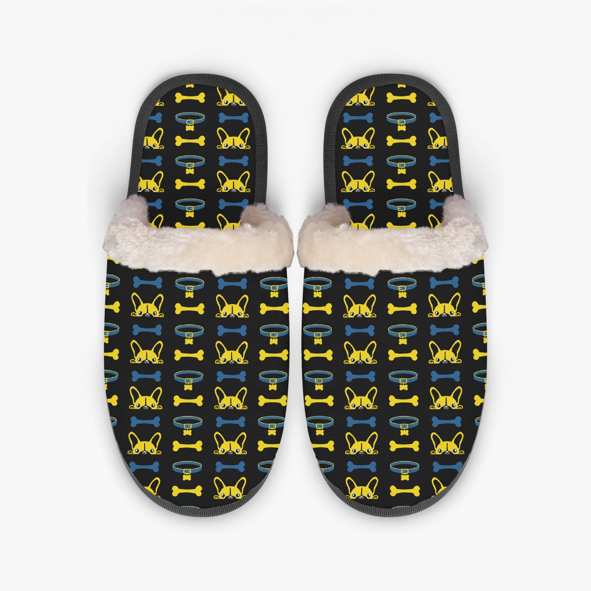 French Bulldog Winter Soft House Shoes for Frenchie Fans-fadou