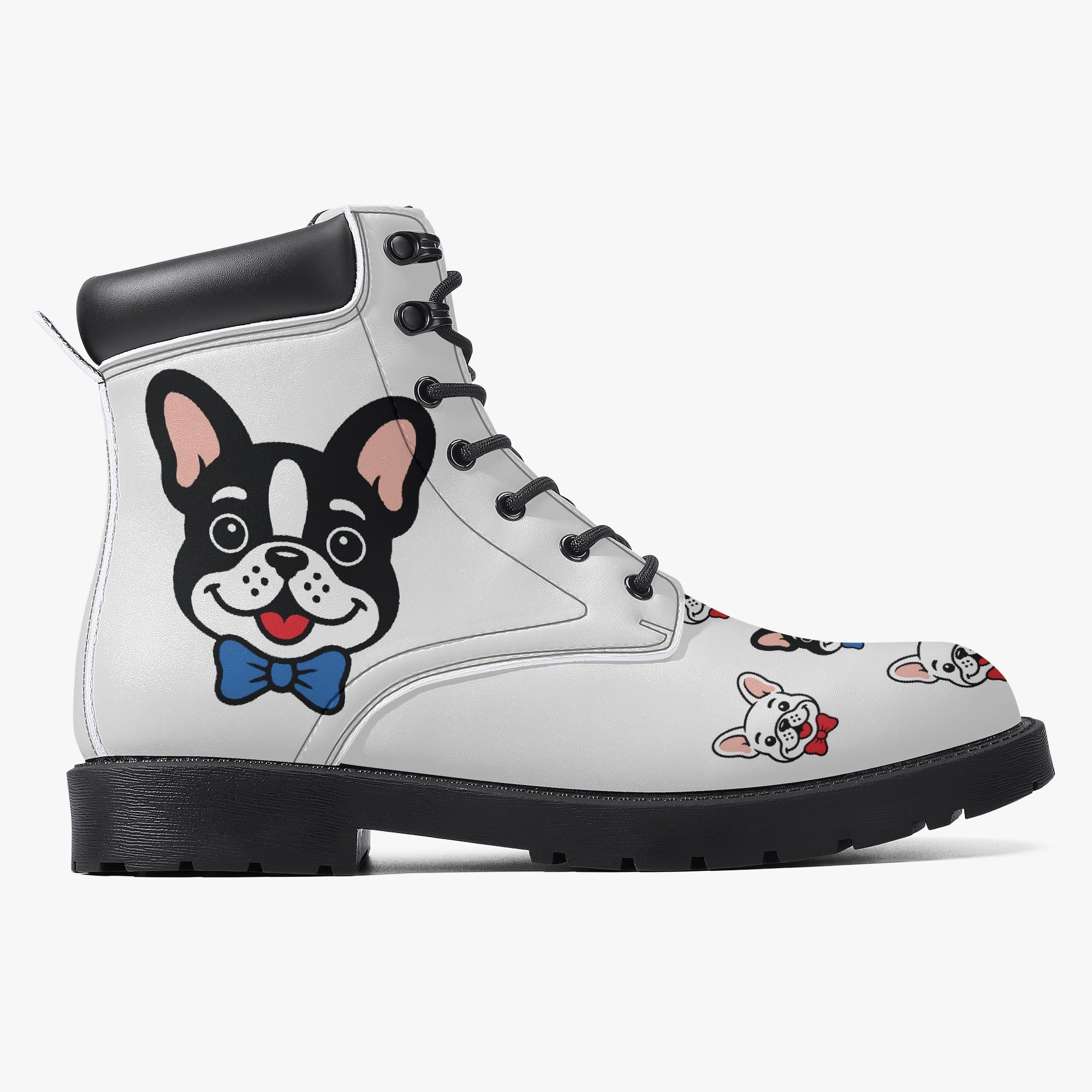 French Bulldog Leather Fashion Boots for Bulldog Owners-fadou