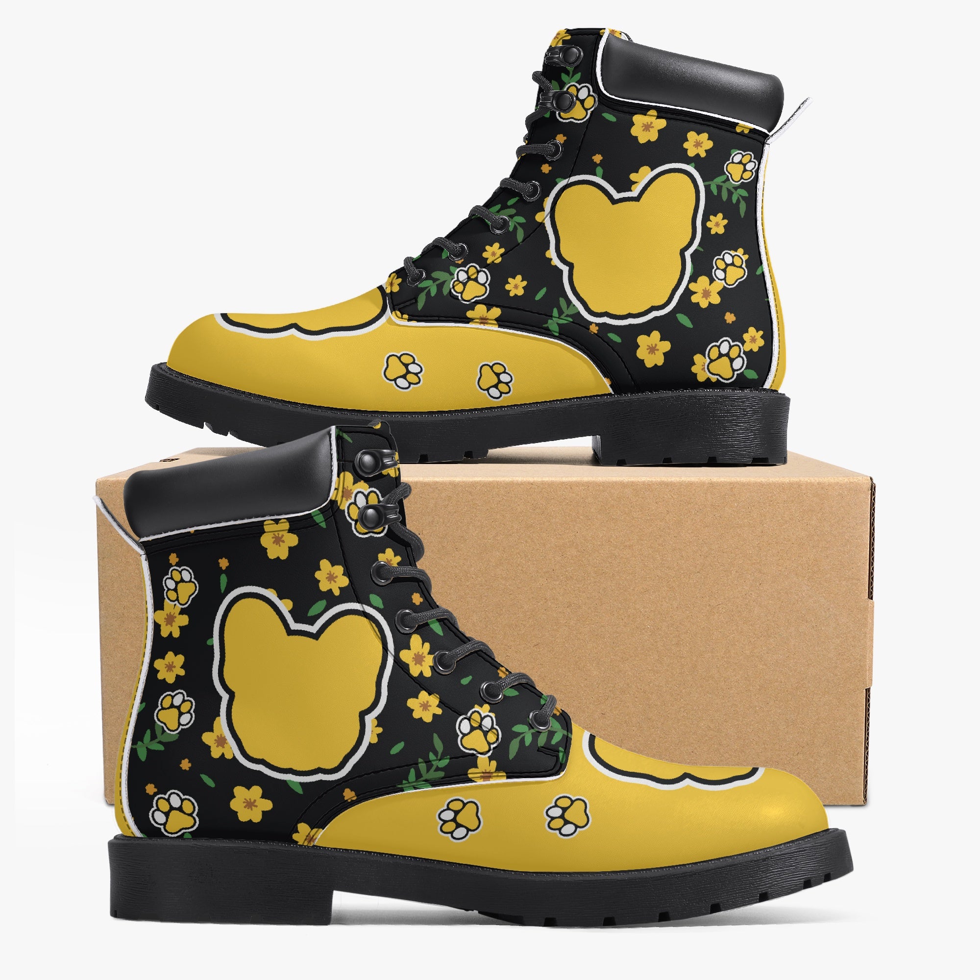 Frenchie Leather Leather Boots for Frenchie Enthusiasts-fadou