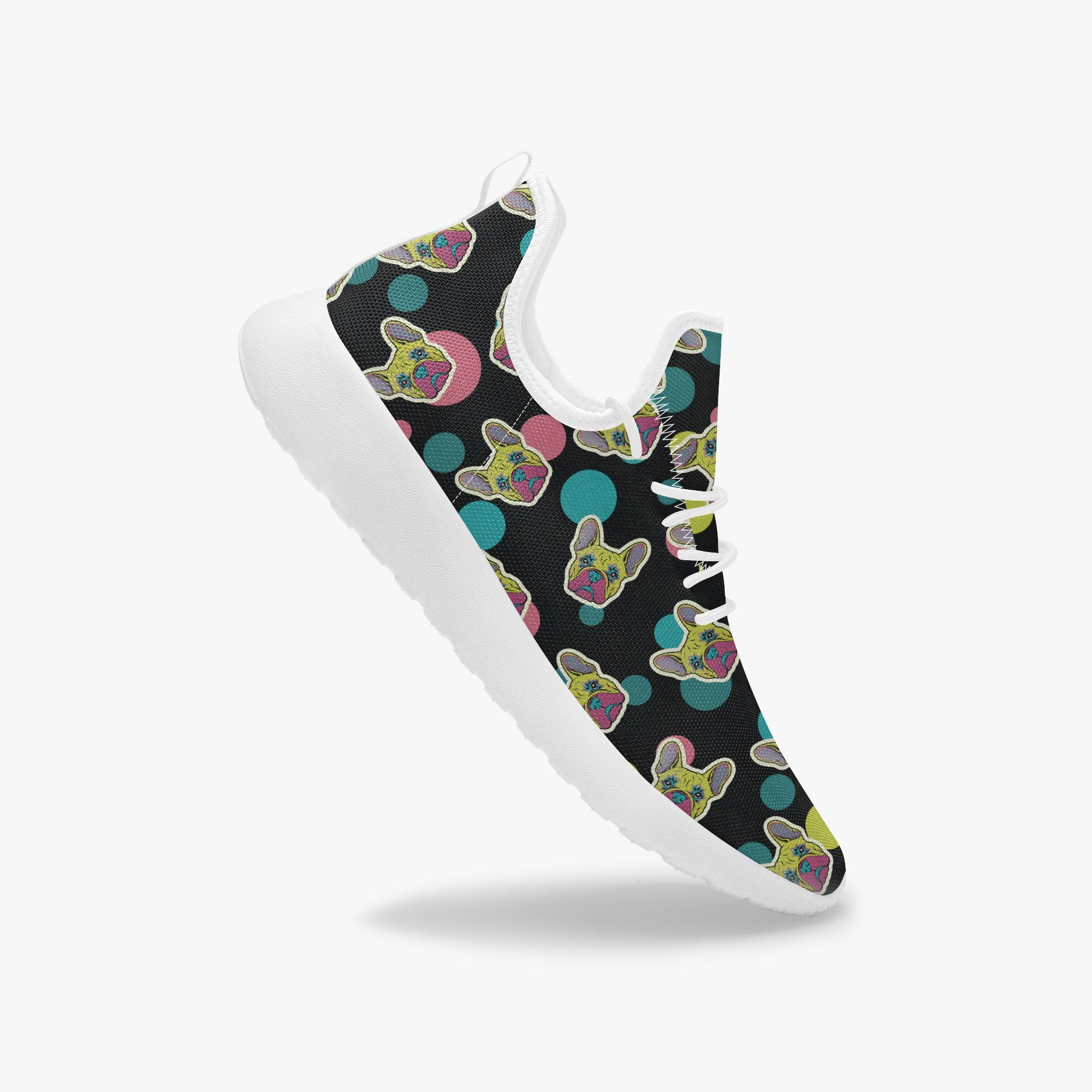 French Bulldog Classic High-Top Shoes for Bulldog Owners-fadou