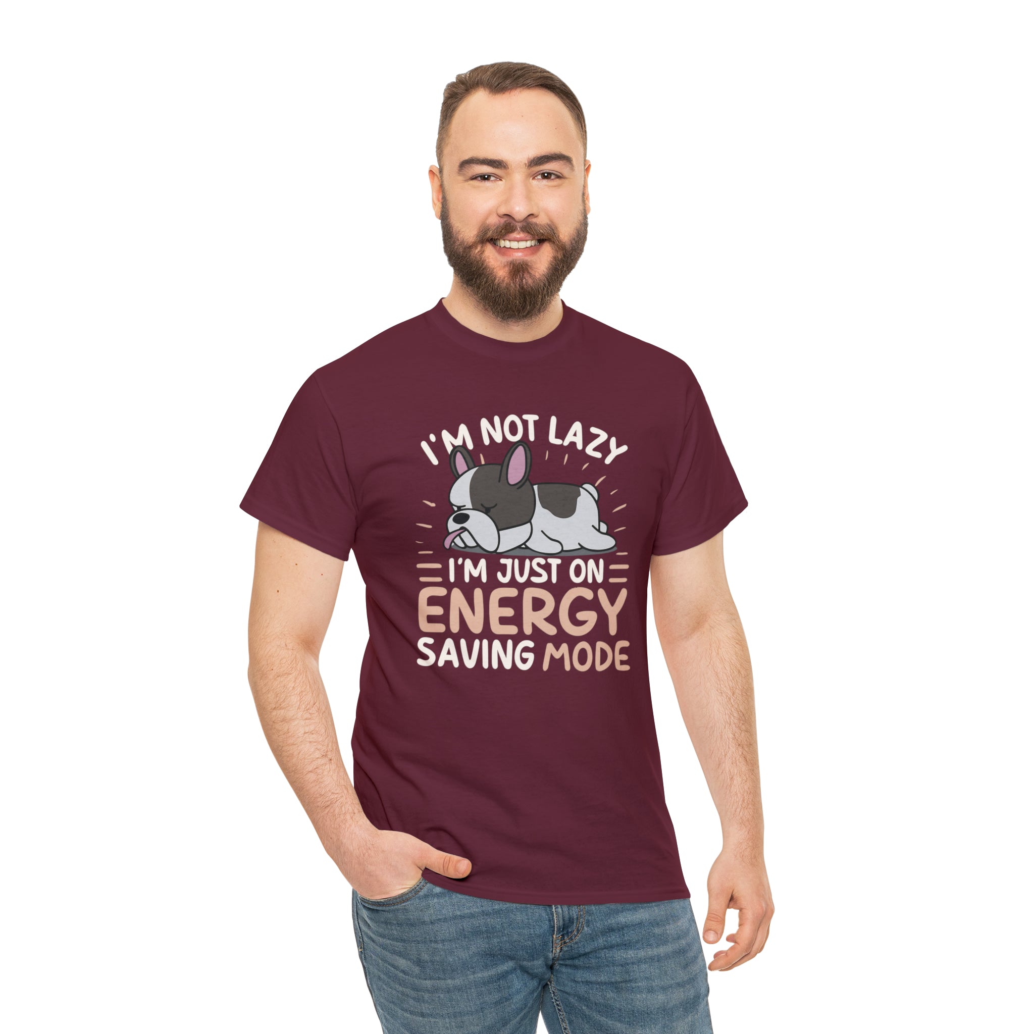 Im Not Lazy - Unisex Cotton T-Shirt for Dog Moms & Dads-fadou