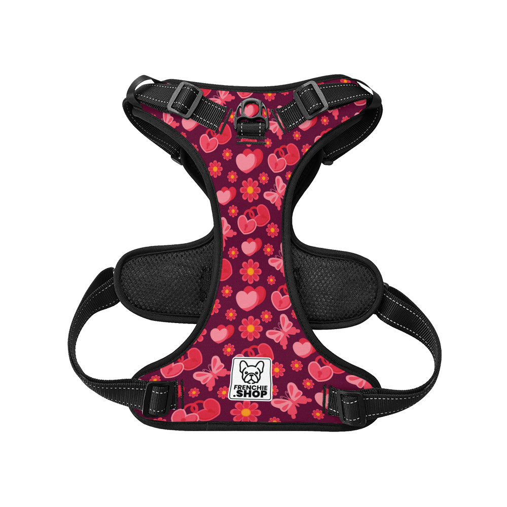 Jacqueline French Bulldog Chest Harness for Short-Nosed Dogs-fadou
