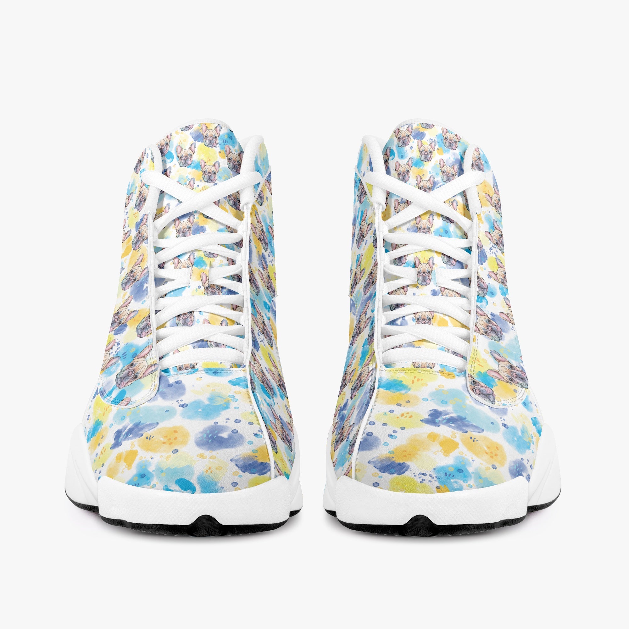 Chopper French Bulldog Canvas Sneakers for Bulldog Owners-fadou