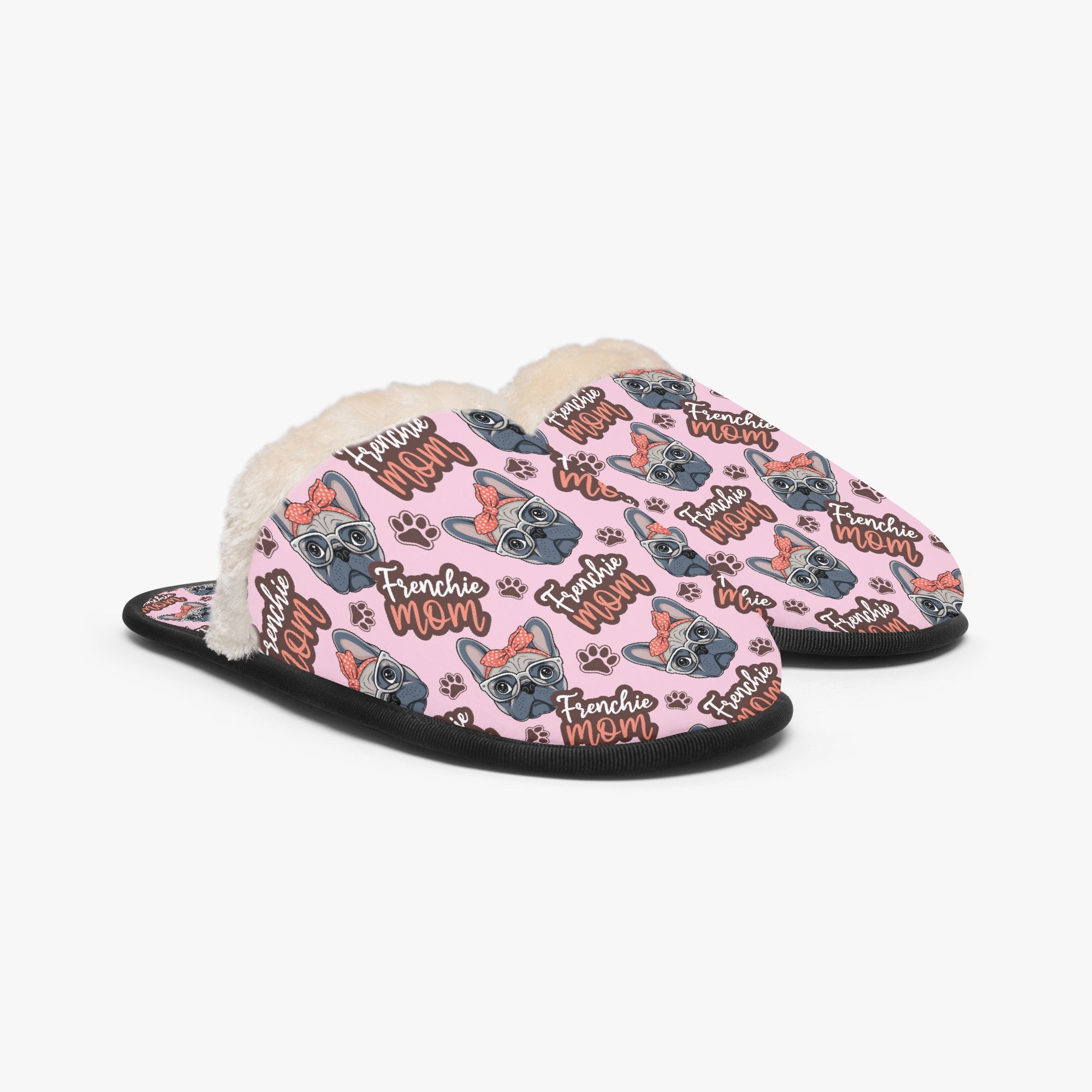 Frenchie Winter House Slippers for Frenchie Enthusiasts-fadou