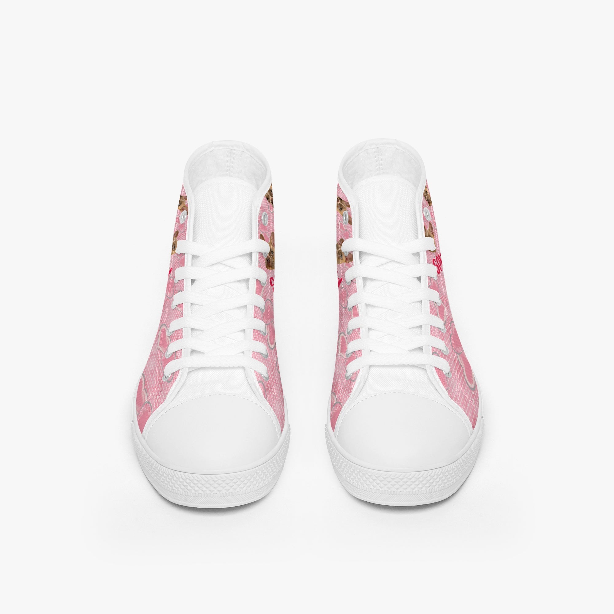 Waffle Personalized Classic Sneakers for Frenchie Enthusiasts-fadou