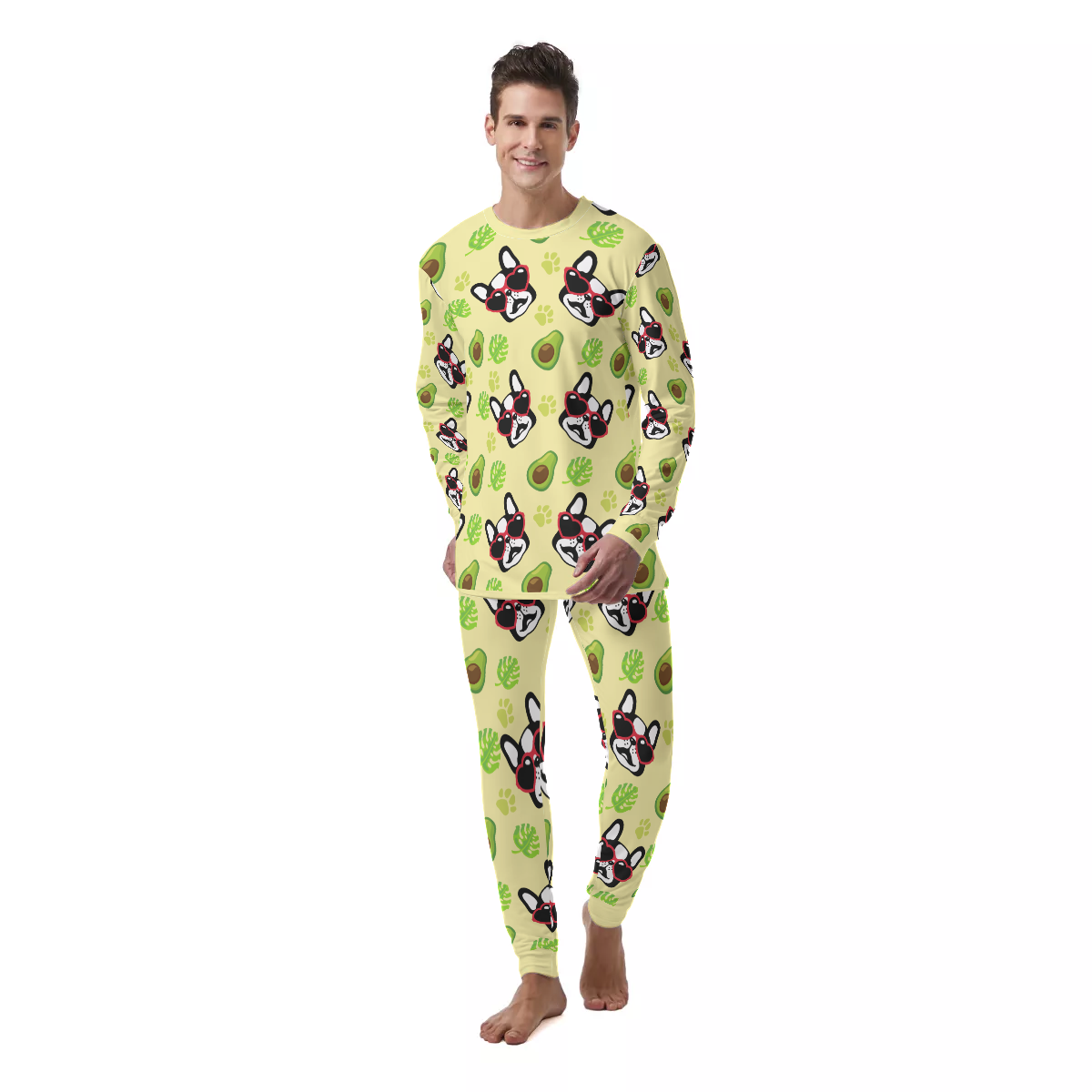 COOPER French Bulldog Cozy Pajama Set for Bulldog Owners-fadou